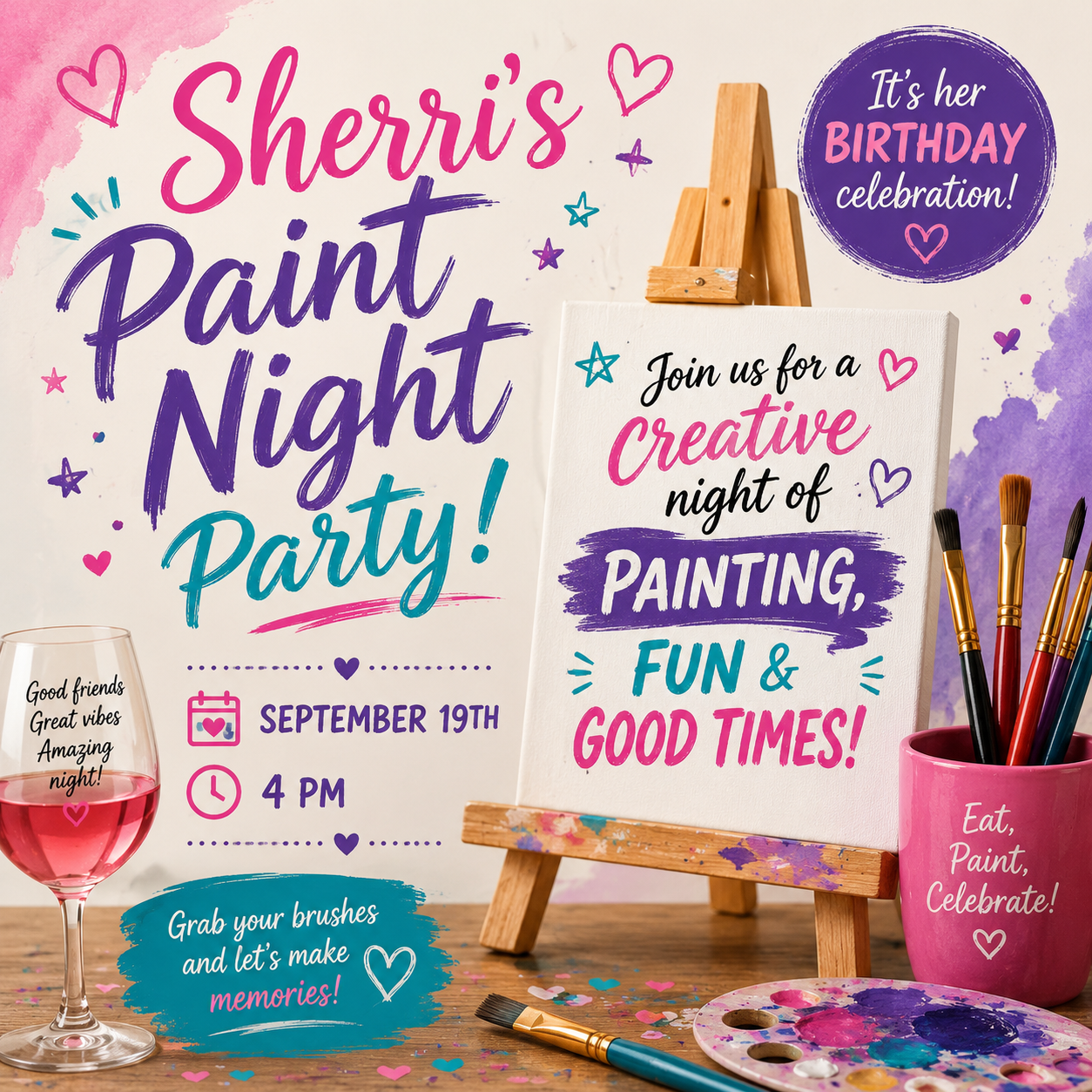 Sherri's Birthday Paint Night