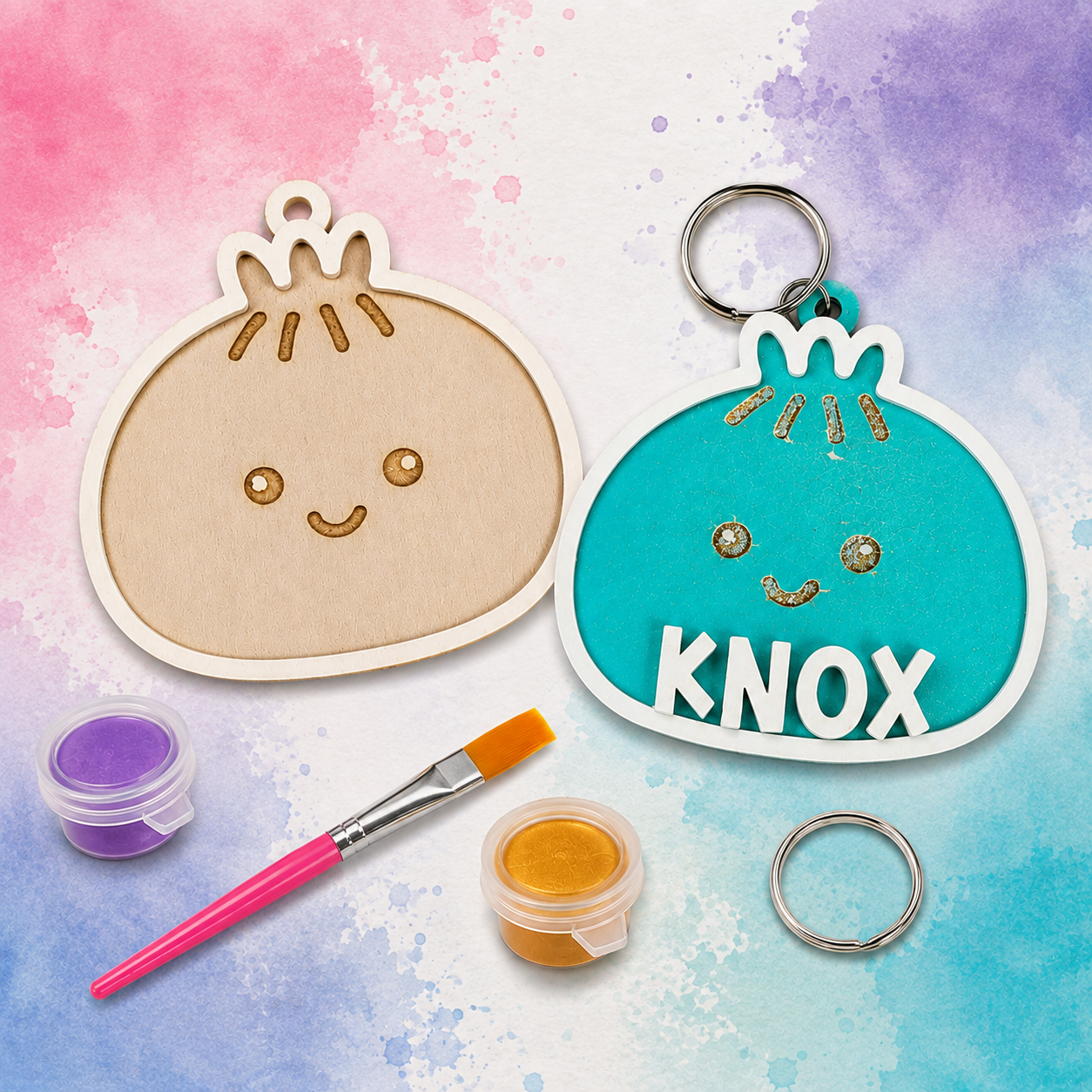 Personalized Dumpling Bag Tag