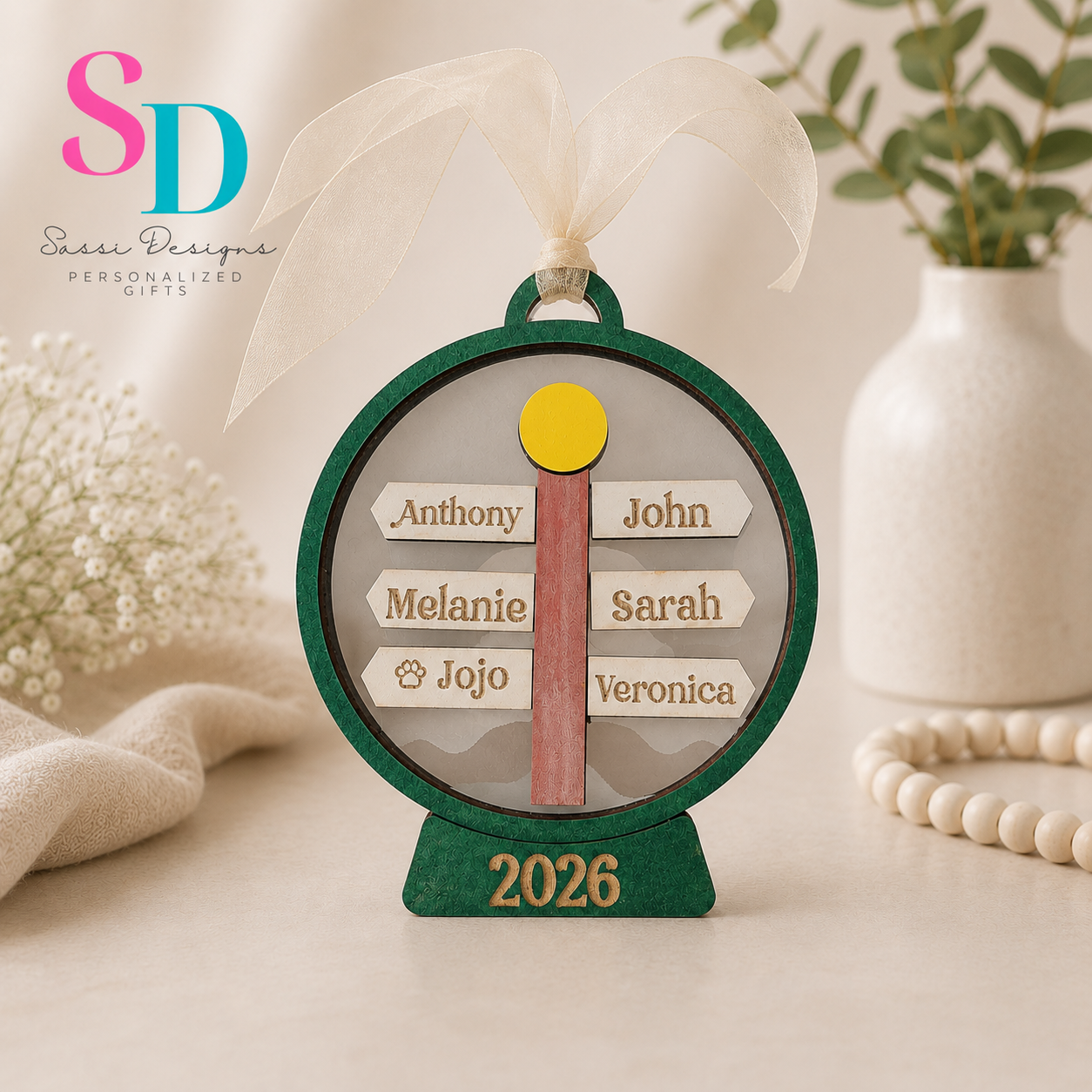 Snow Globe Custom Ornament