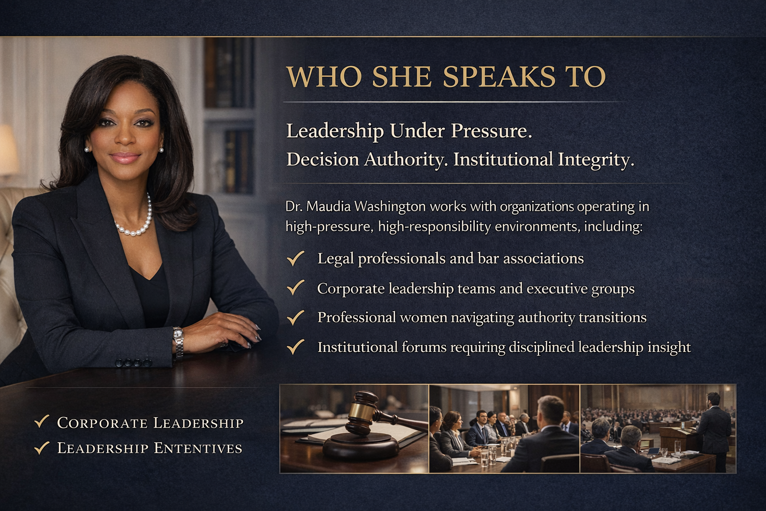 Who Dr. Washington Speaks To