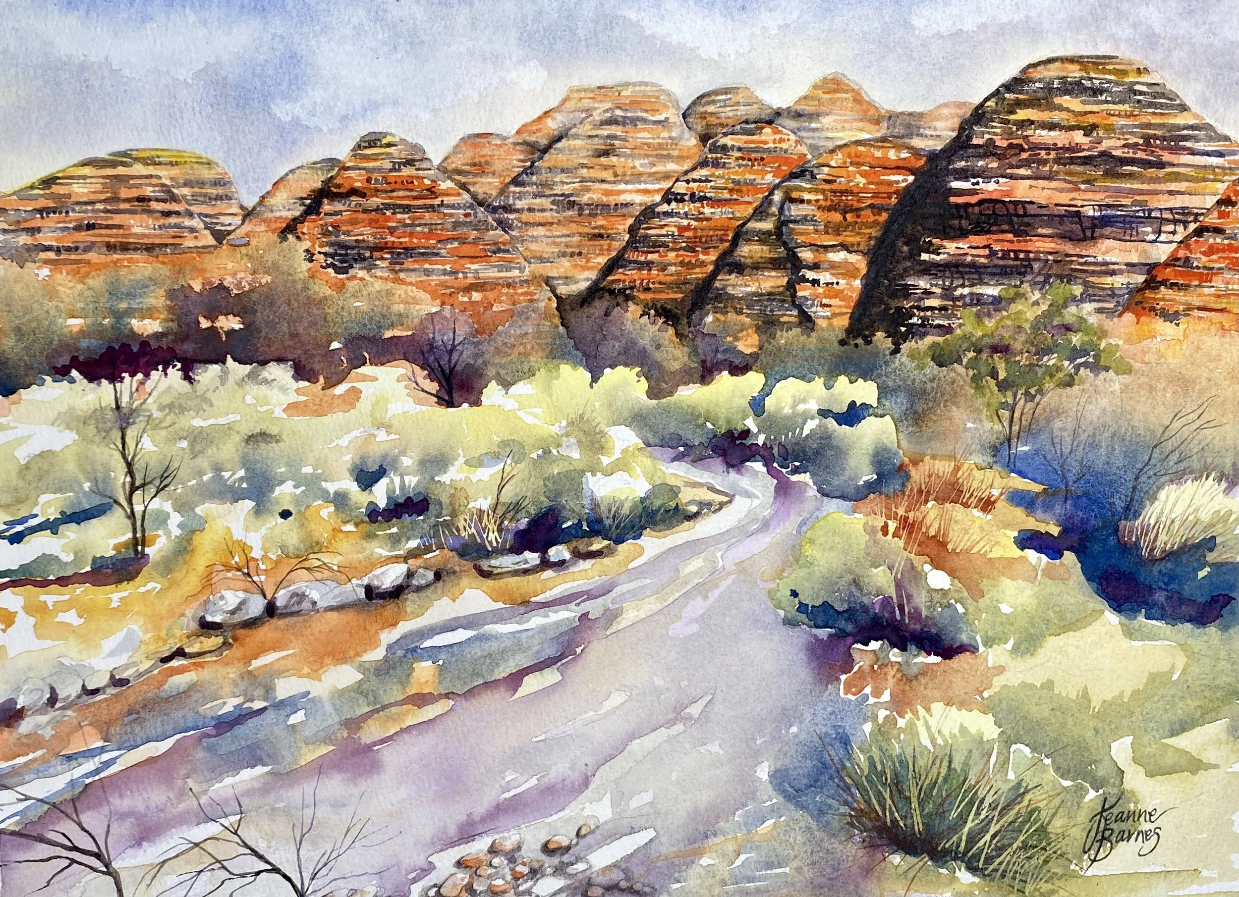 Purnululu After The Rain - Jeanne Barnes print