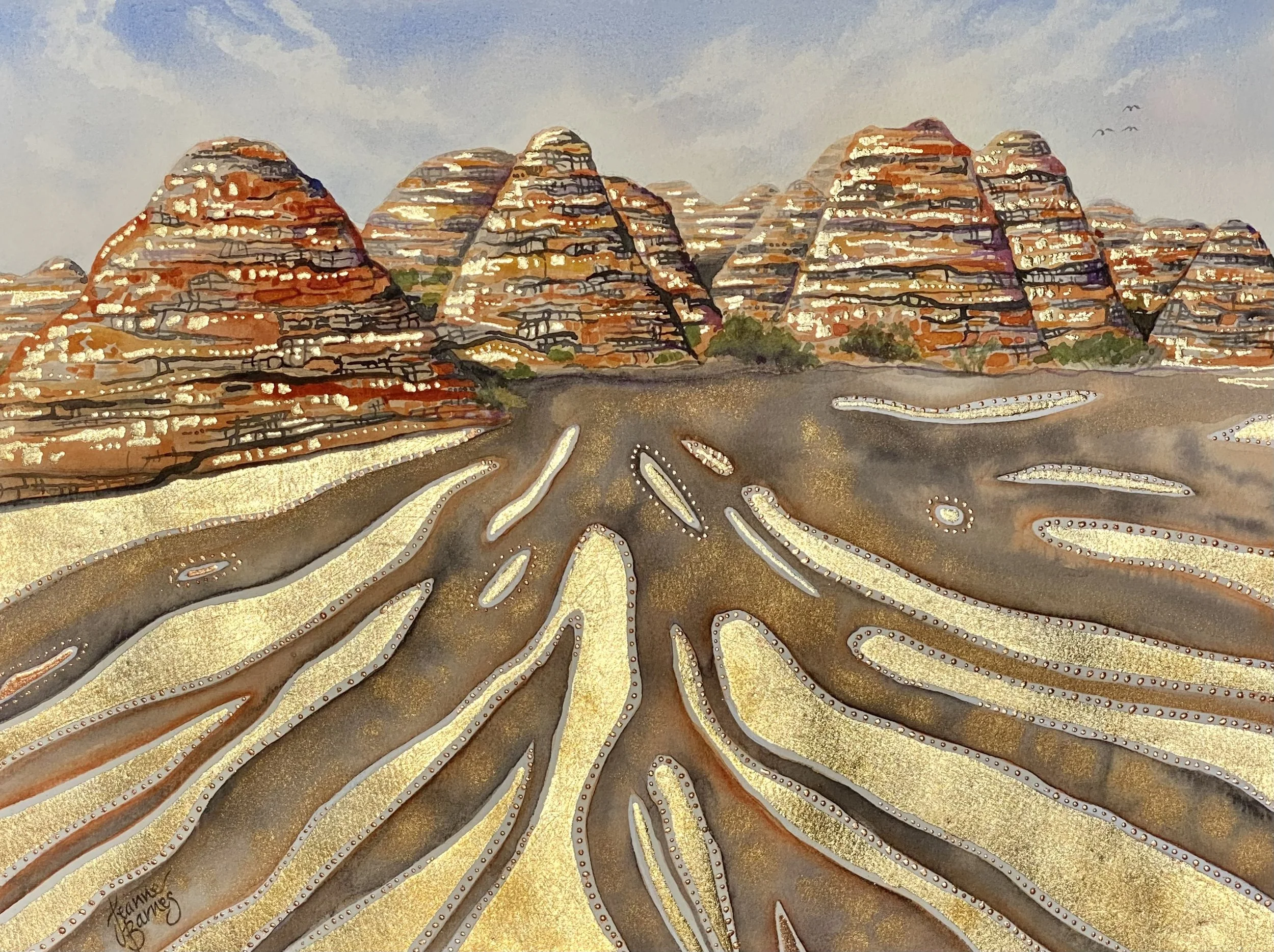 Purnululu Creek Bed - Jeanne Barnes print