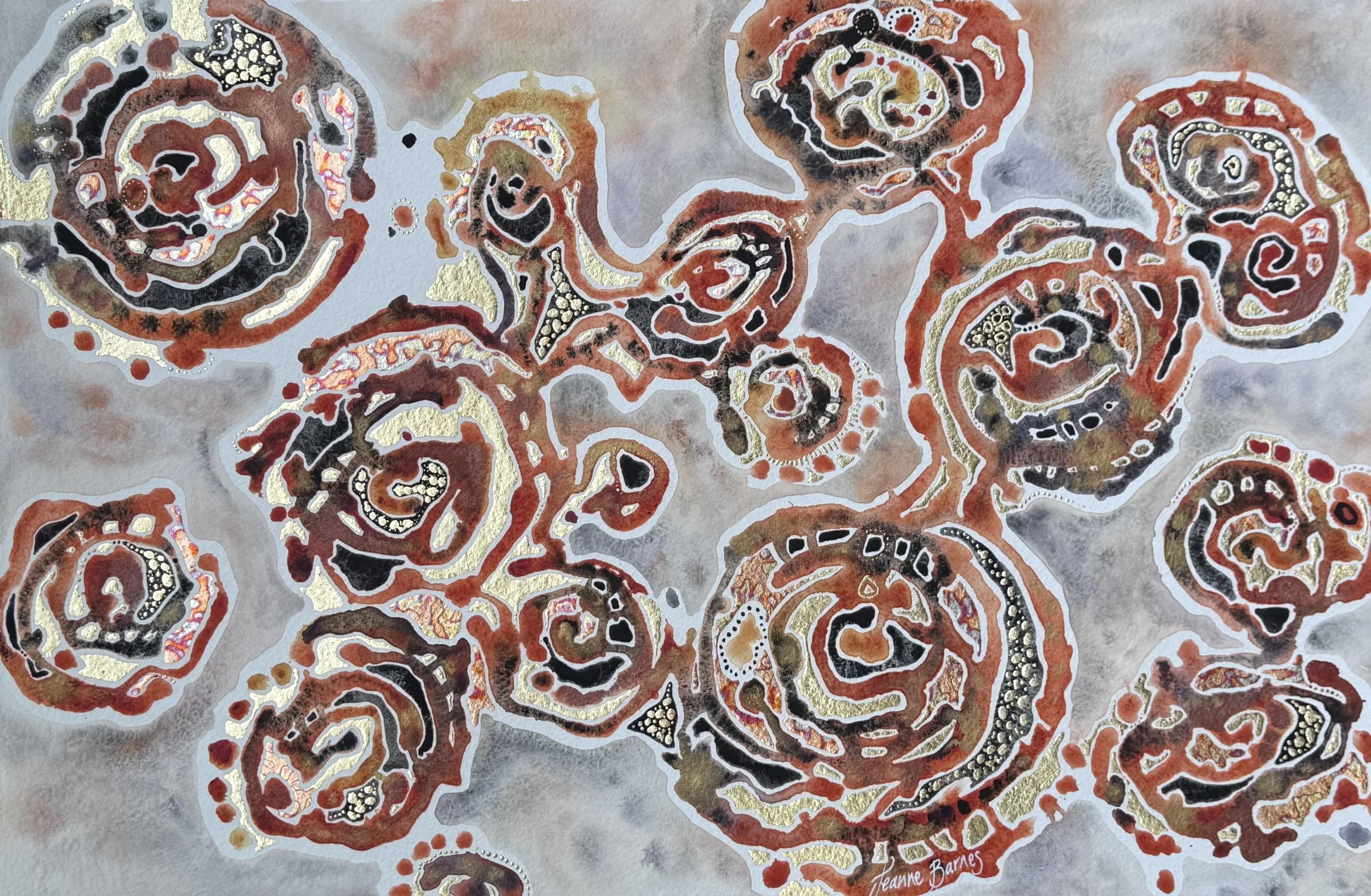Purnululu - Weathered by Time 26041 38x57cm wc ml paper $1950 unfr.jpg