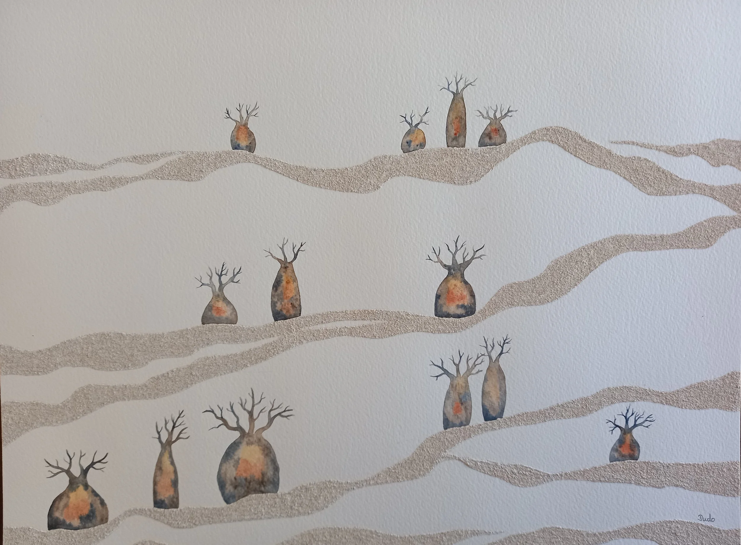 Boabs on Sand I - Evi Fleischmann