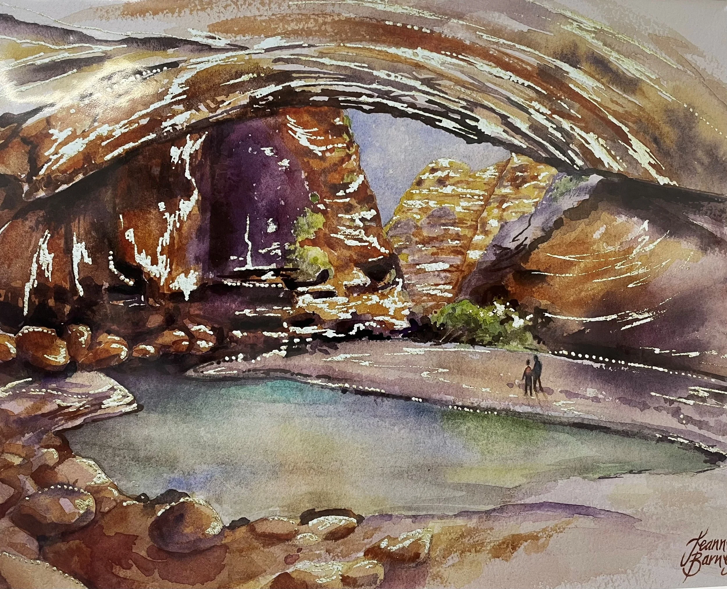 Cathedral Gorge - Jeanne Barnes print