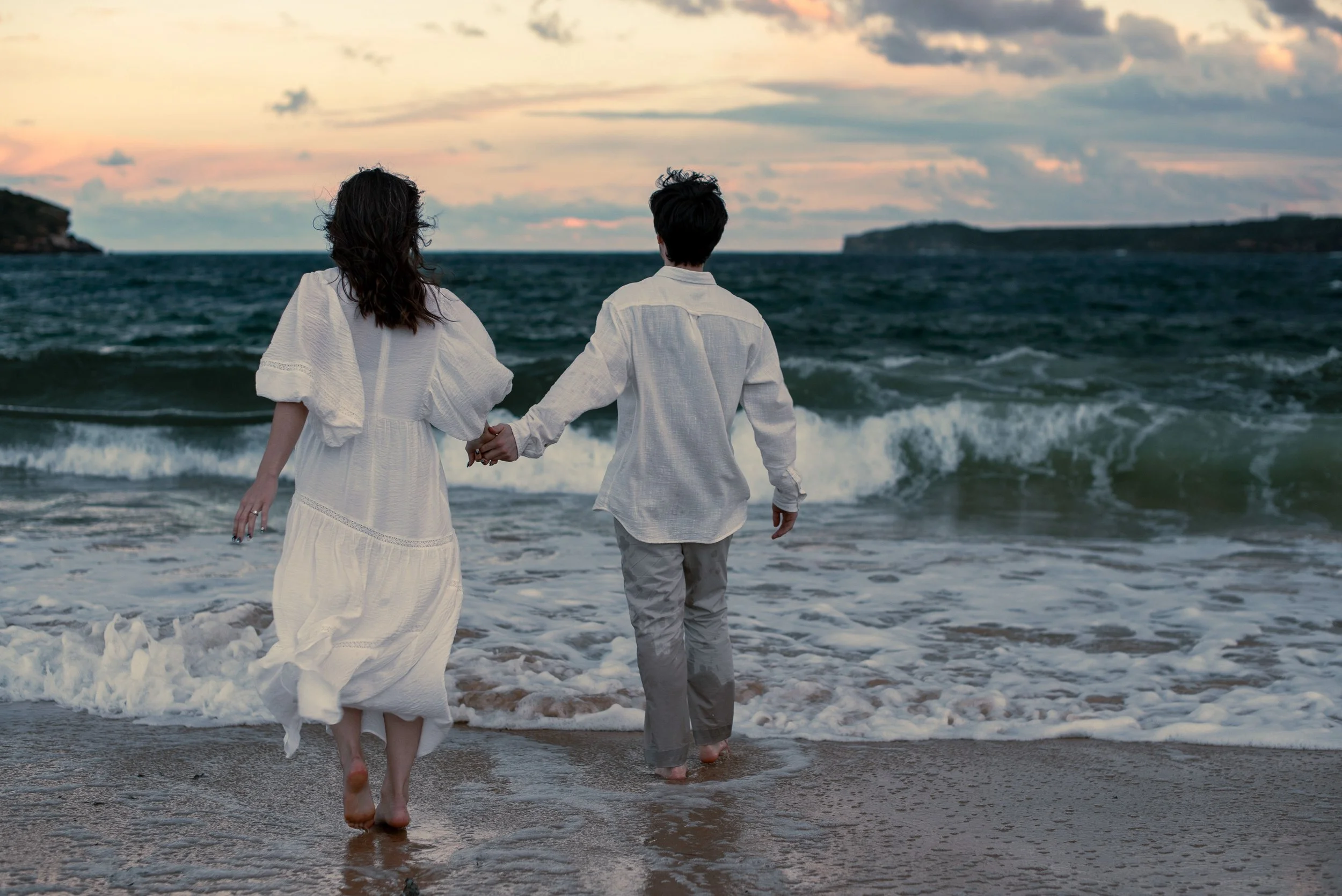 Creative Engagement Beach Photography