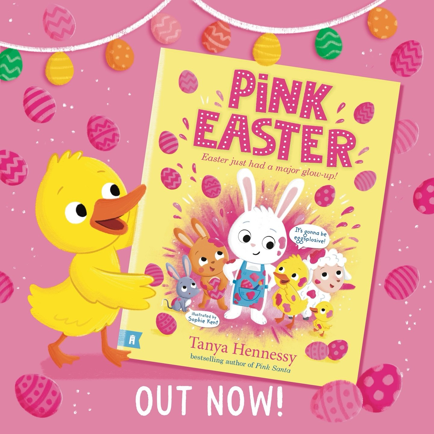 Your Easter is about to get way more PINK! Out now!! Happy book birthday to Pink Easter written by @tanhennessy and illustrated by me! Published by @allenandunwin @albert_street_books 
#picturebook #illustration #goldcoastartist #kidlitart #easter
@b