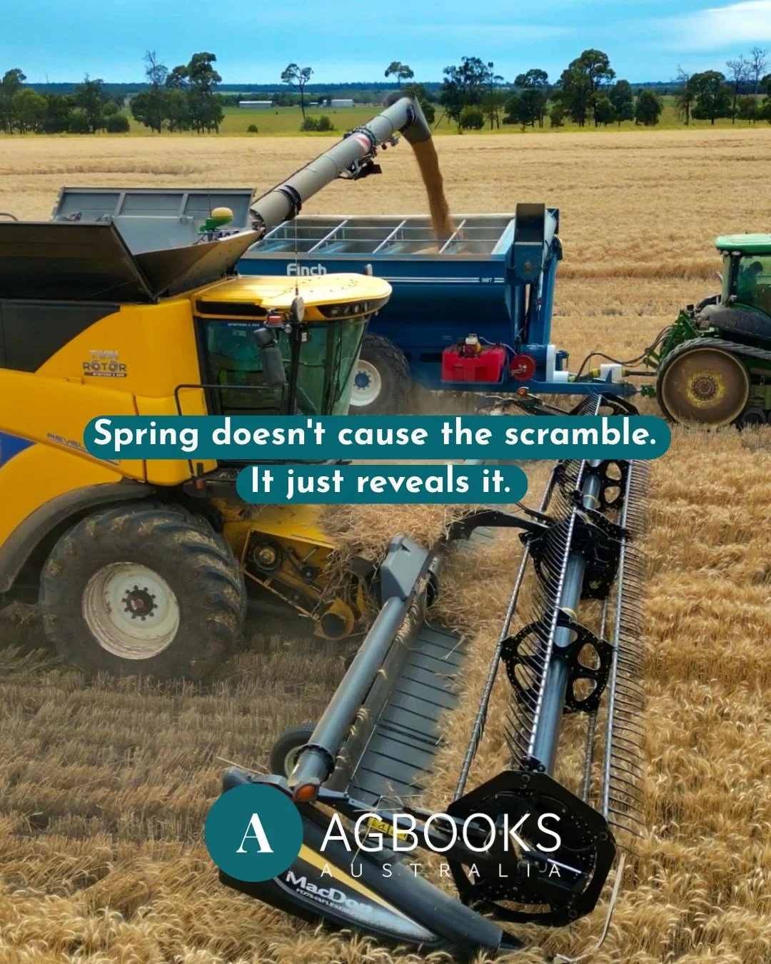 Let's be honest: spring gets blamed for a lot 🌱 

Bank calls, finance renewals, the season ahead all landing at once, and suddenly the books are the thing holding everything up.

But here's the thing. The books didn't fall behind in spring. They fel