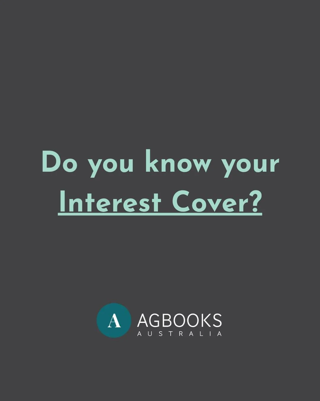 If a lender only had time to check one number on your farm, this is the one they'd pick 🏦

Interest Cover. 

In plain English: how many times over could your profit actually cover your interest bill? Below 2x, and a slightly average season is enough