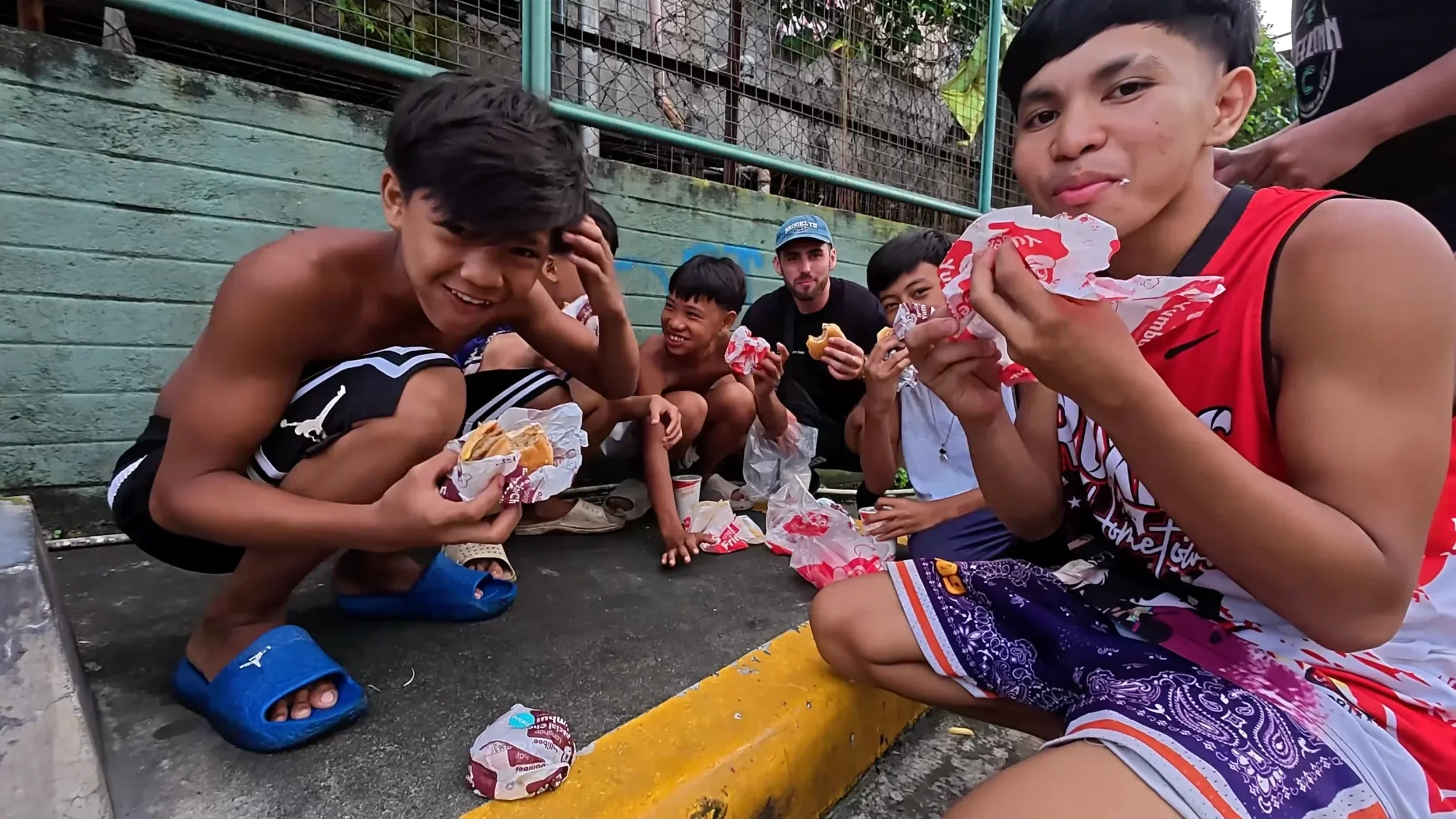 Buying Filipino kids Jollibee meal