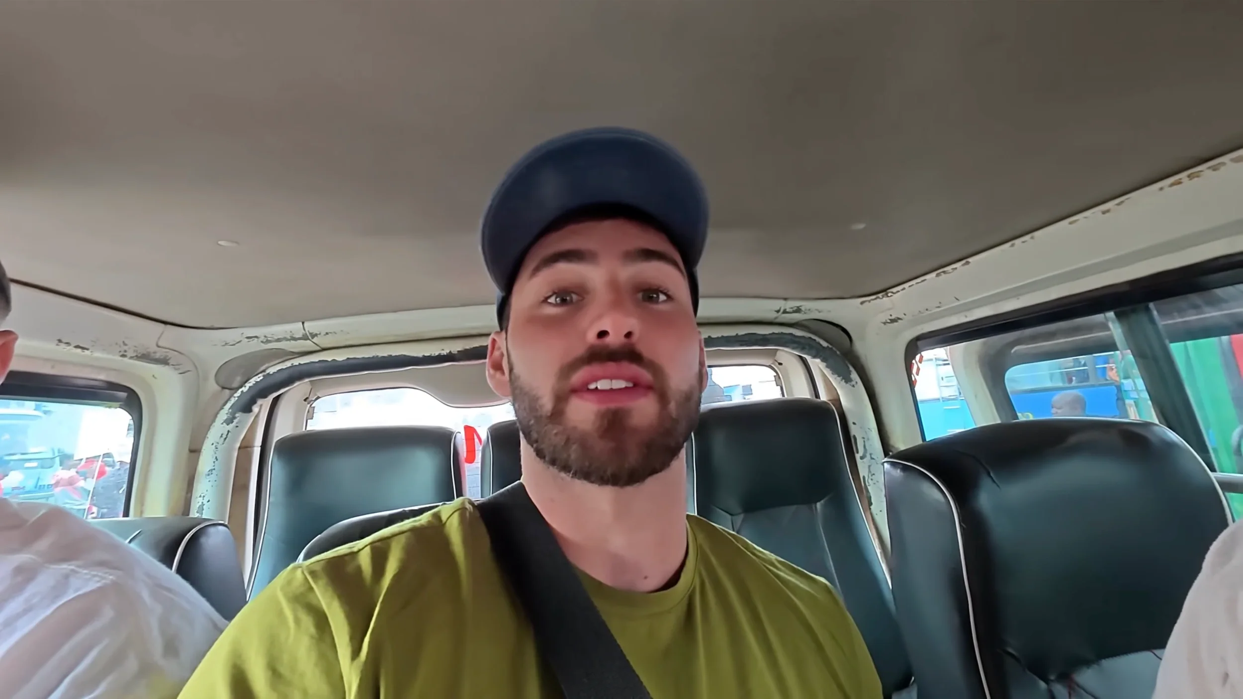Inside the bus in Kisumu, Kenya