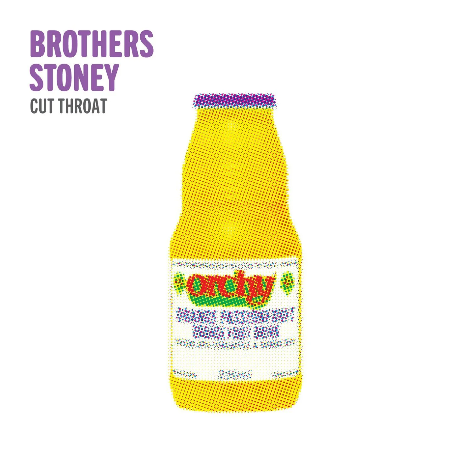 M7012 — Brothers Stoney – Cut Throat 7" vinyl cover, Milesago Records