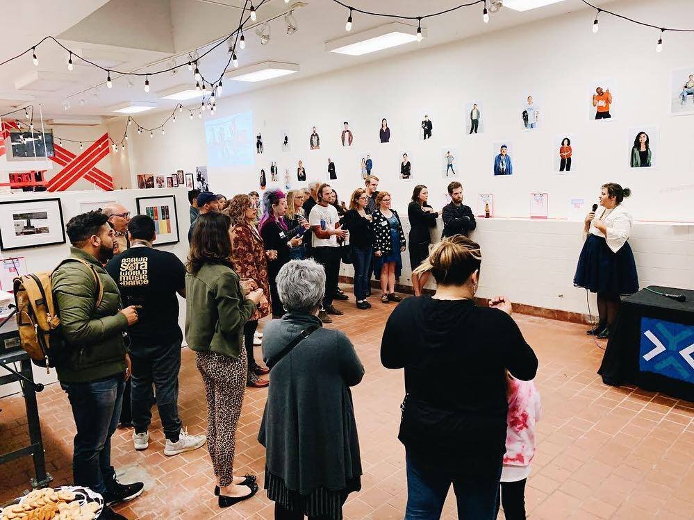 Our inaugural ArtMart art auction and fundraiser at [x]space arts hub, 2018 - our very own arts space in the Excelsior!