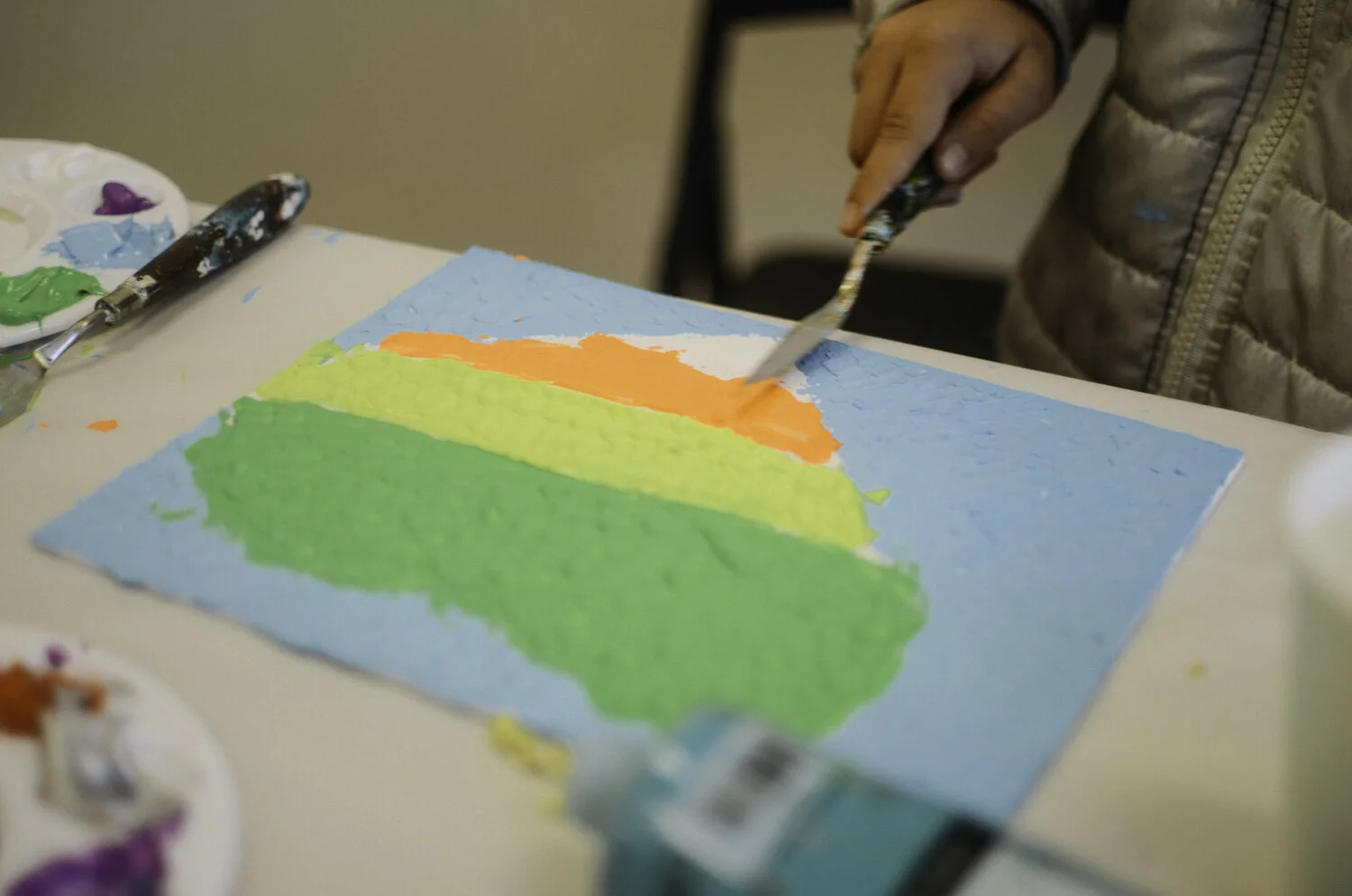 EPA: Excelsior Public Art - Free Painting Workshop with KB at [x]space, January 18 photos