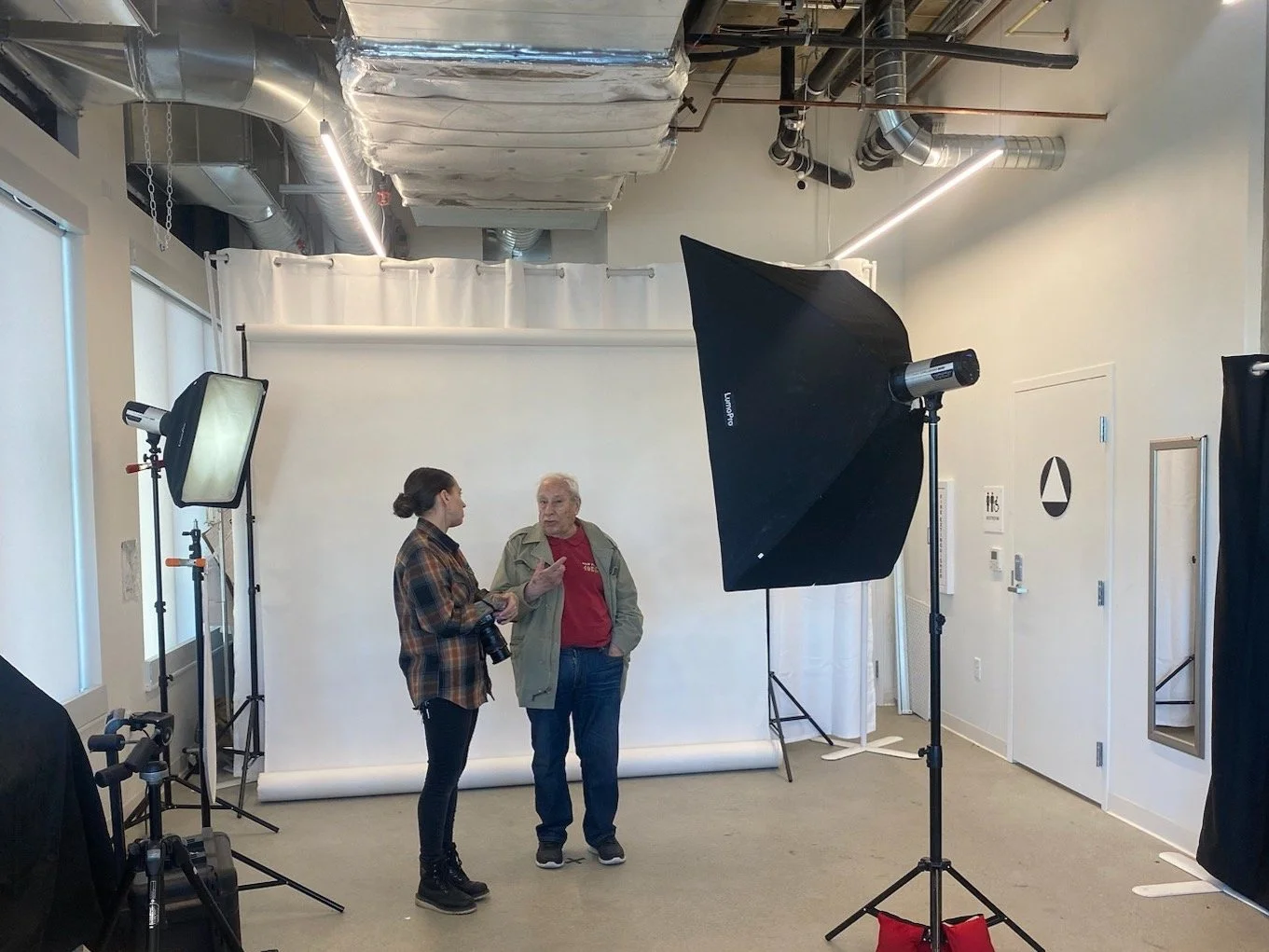 Pop-up portrait studio