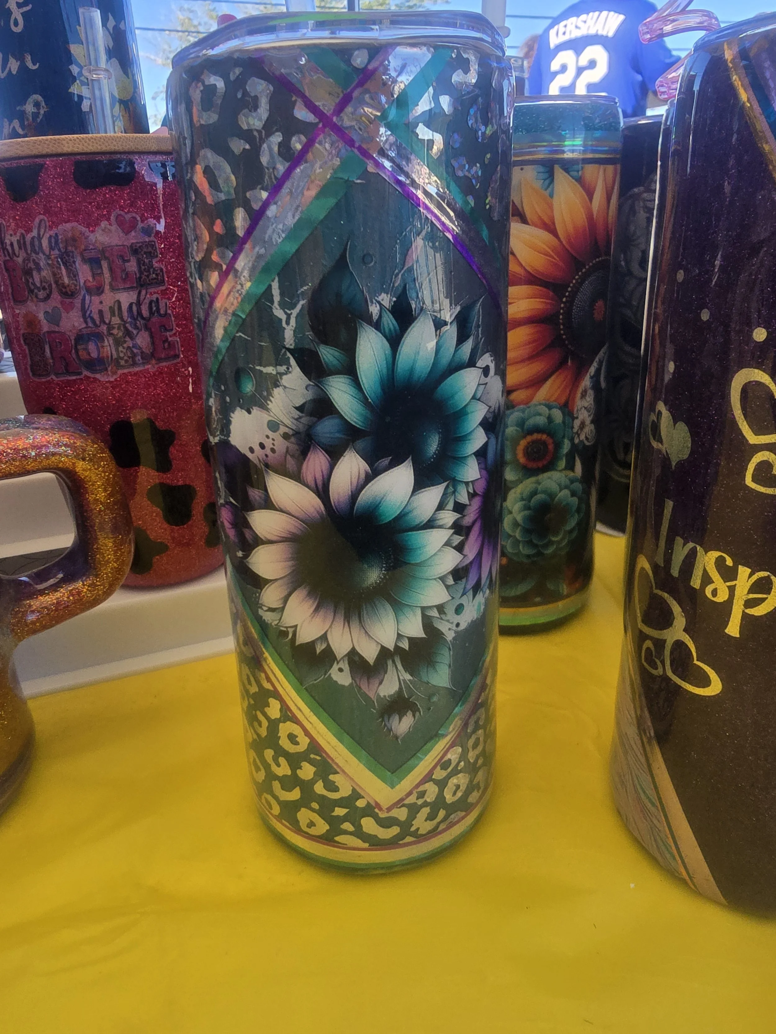 Floral Elegance 20oz Epoxy Tumbler