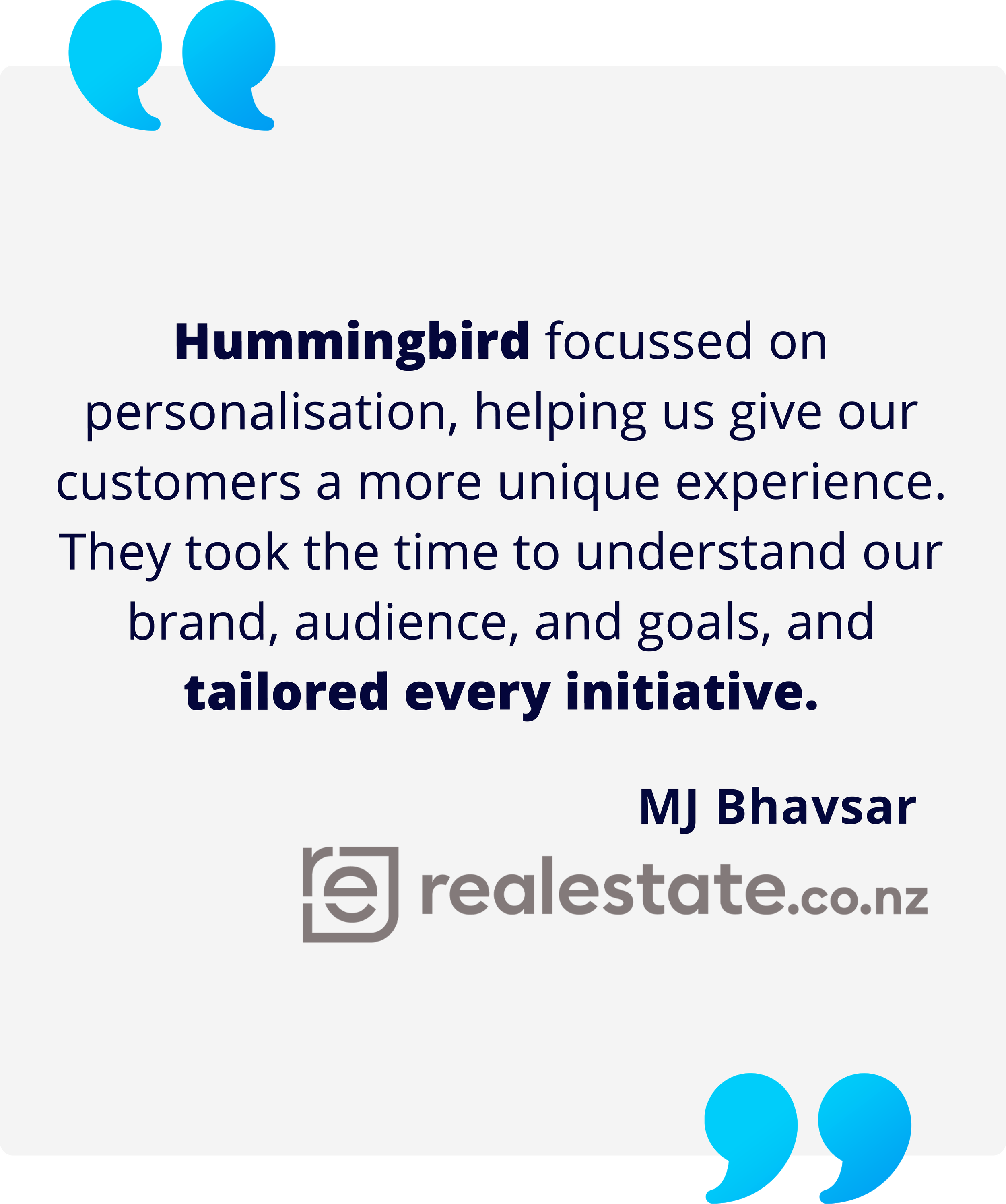 Testimonial realestate.co.nz