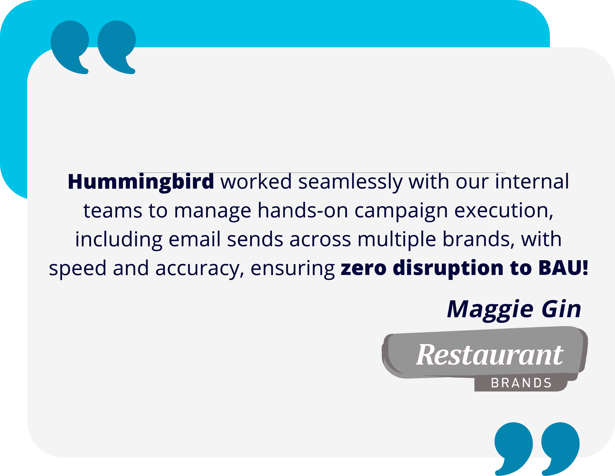 Testimonial Restaurant Brands