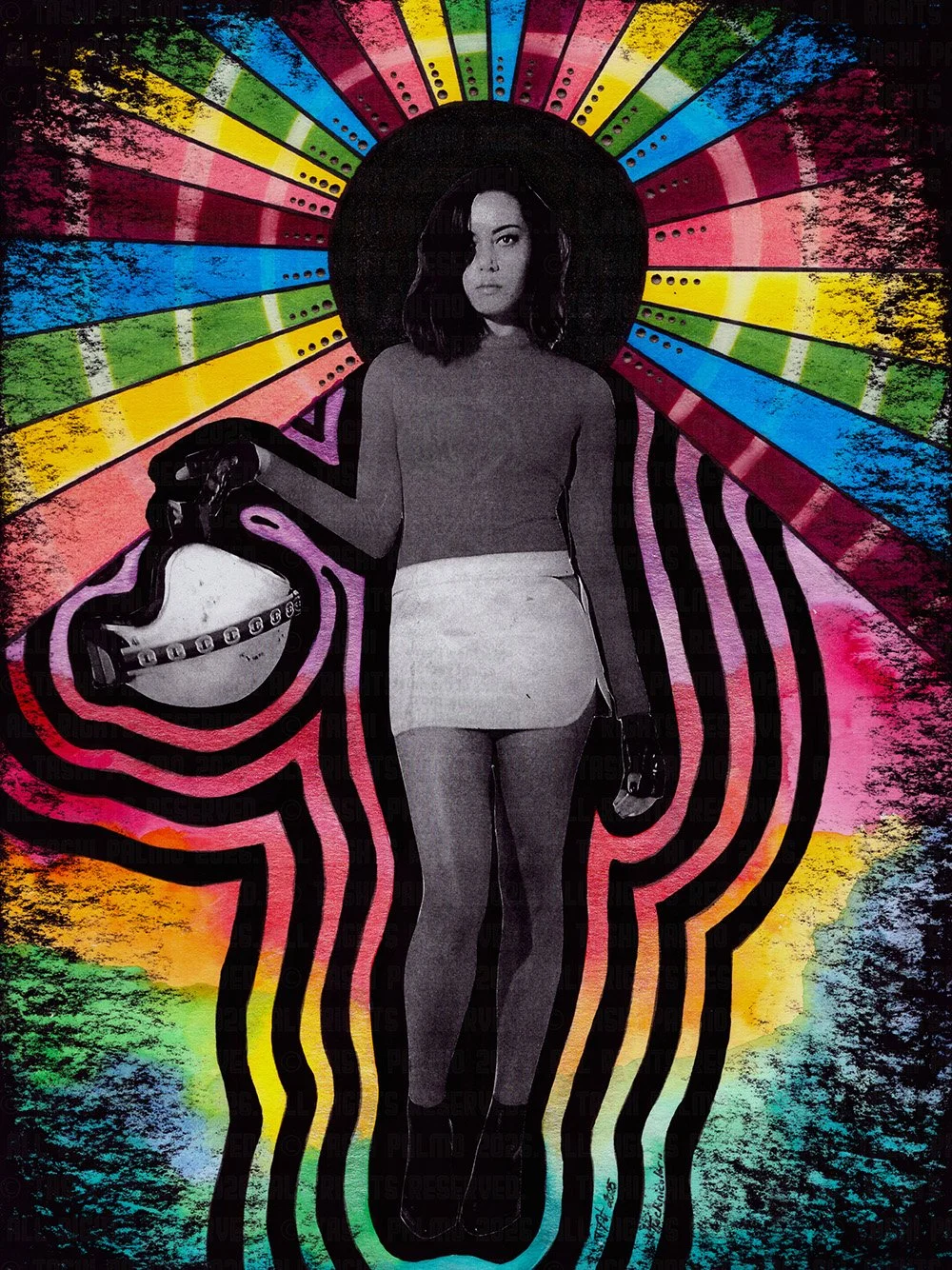 "Technicolor" - 2025. Mixed Media on Paper. (9 x 12)

© Tashi Palmo 2026 All Rights Reserved