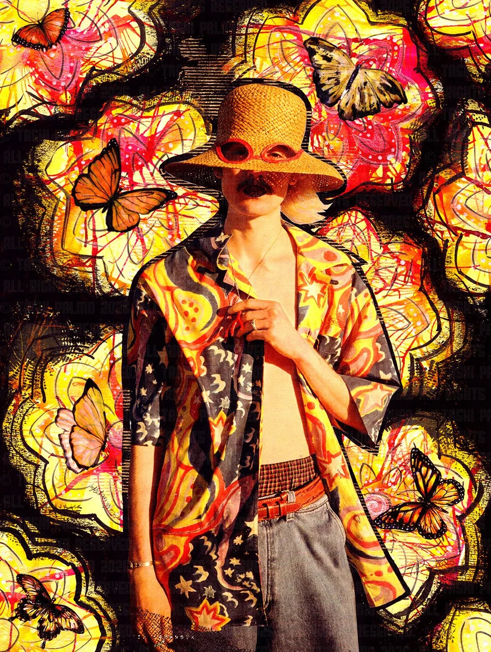 "Metamorphosis" - 2025. Mixed Media on Paper. (9 x 12)

© Tashi Palmo 2026 All Rights Reserved