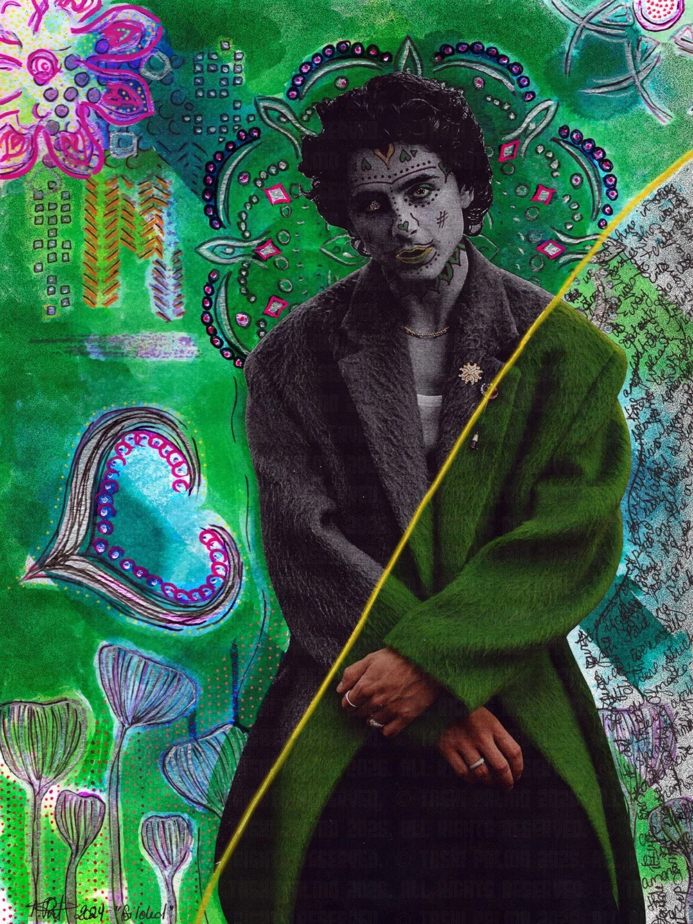 "Gilded" - 2025. Mixed Media on Paper. (9 x 12)

© Tashi Palmo 2026 All Rights Reserved