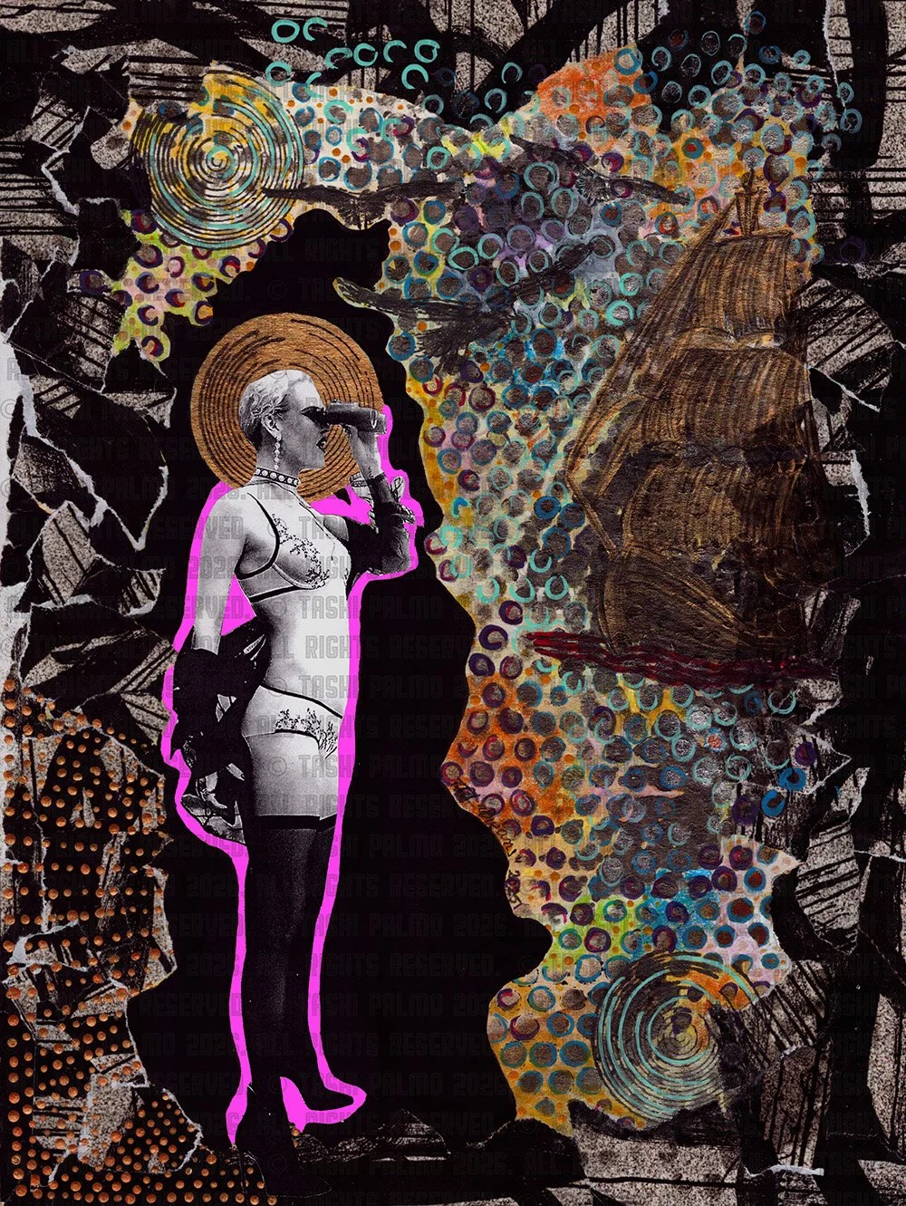 "Lost Dreams & Broken Promises" - 2025. Mixed Media on Paper. (9 x 12)

© Tashi Palmo 2026 All Rights Reserved