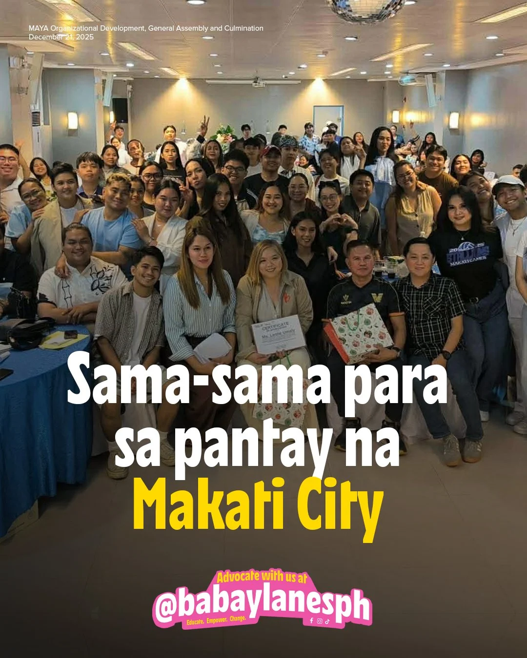 MAYA Organizational Development, General Assembly, and Culmination 