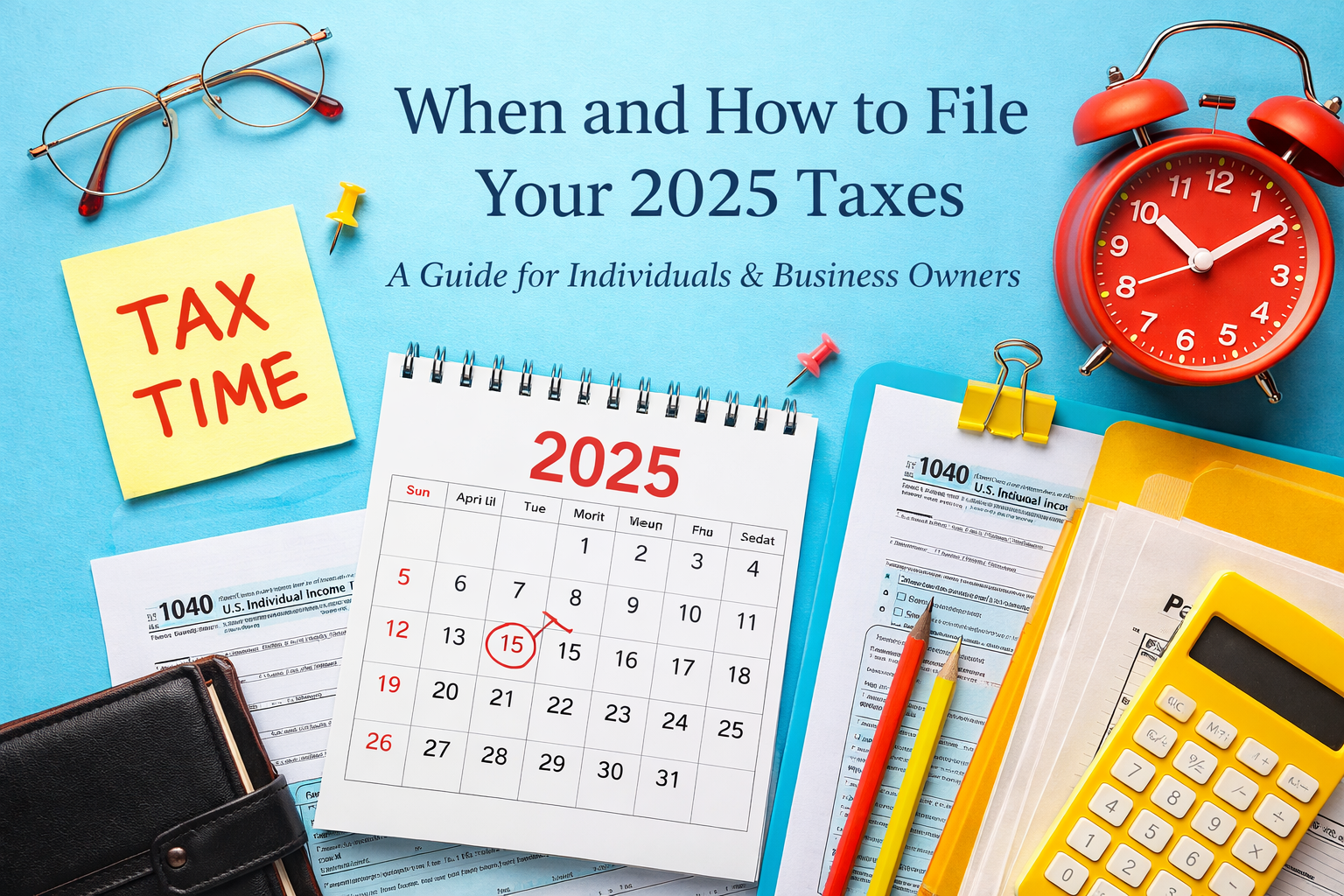 When and How to File Your 2025 Taxes