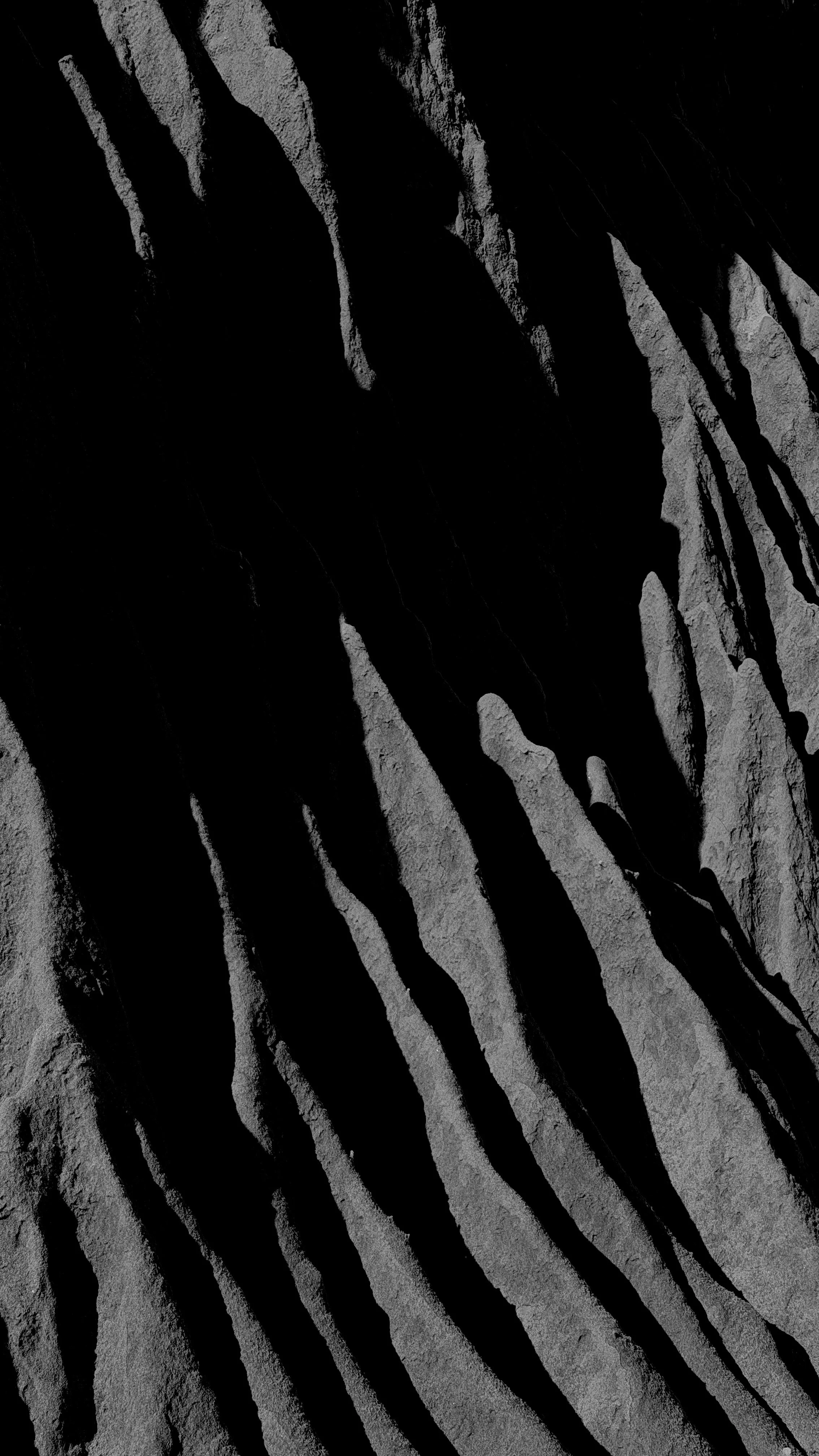 Close-up of a rock formation in a cool abstract design