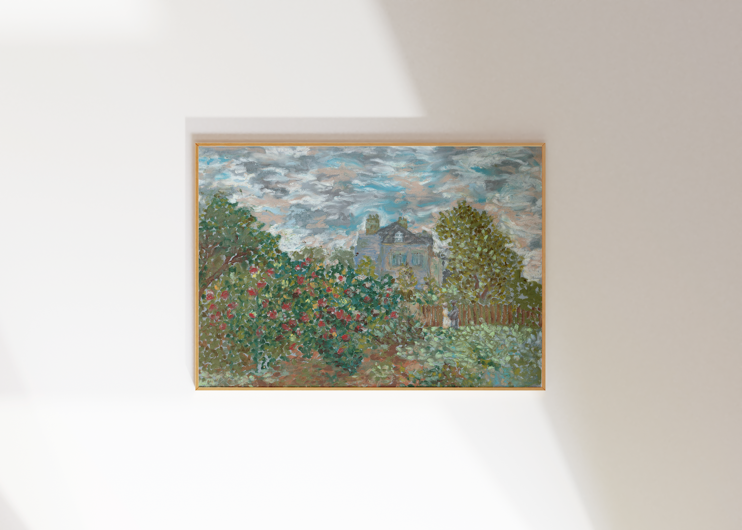 “The Artist's Garden” Study of Monet, Fine Art Print