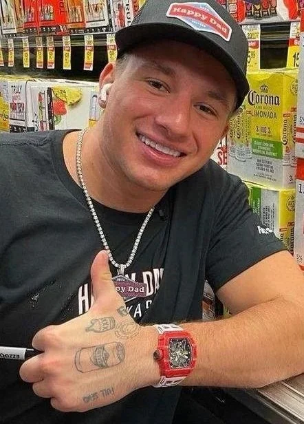 Steve will do it hand tattoo Happy Dad Beer Can Tattoo done by kiDD in Cabo san Lucas , Mexico. with 69 and murda murphy