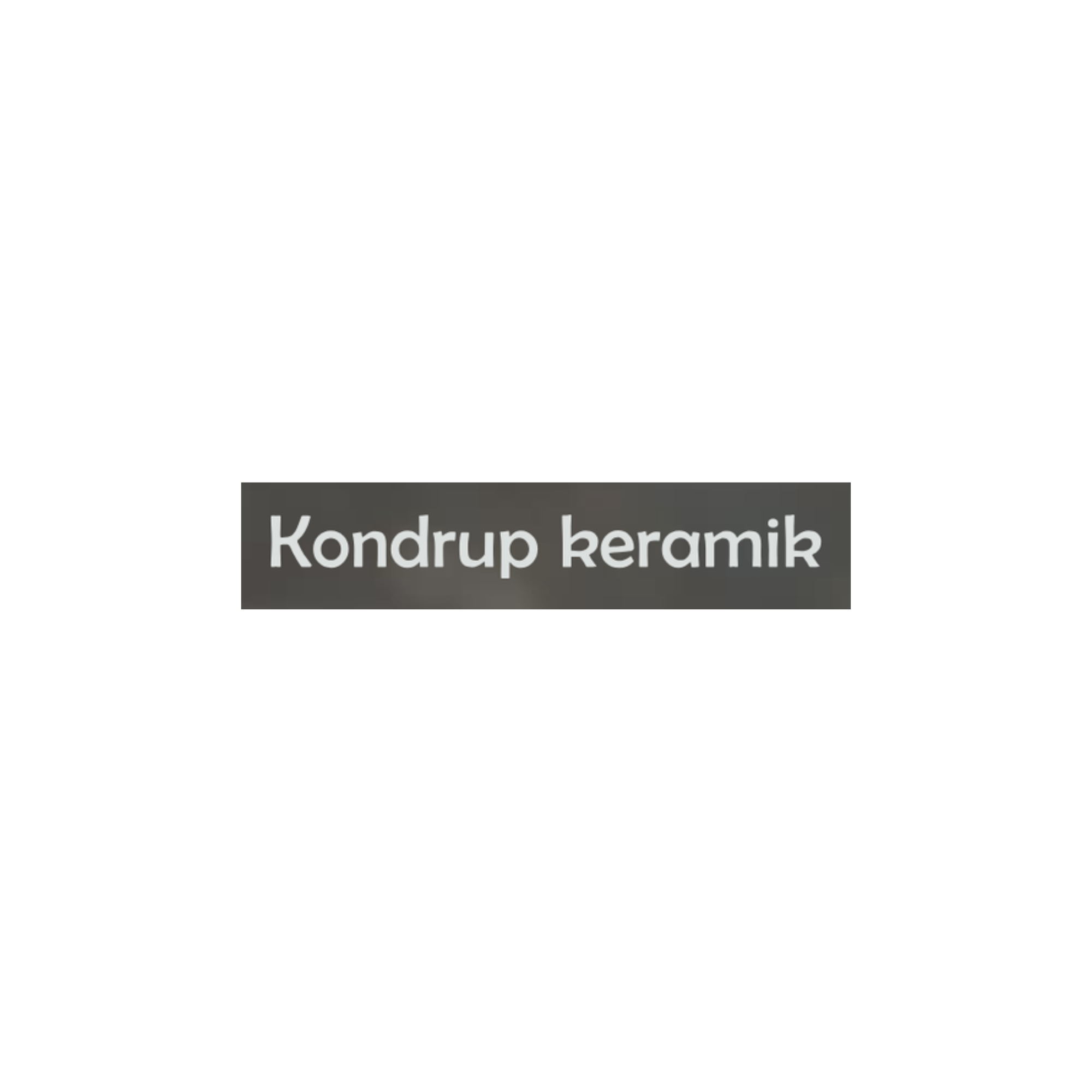 Sort bag med logo for Kondrup Keramik.