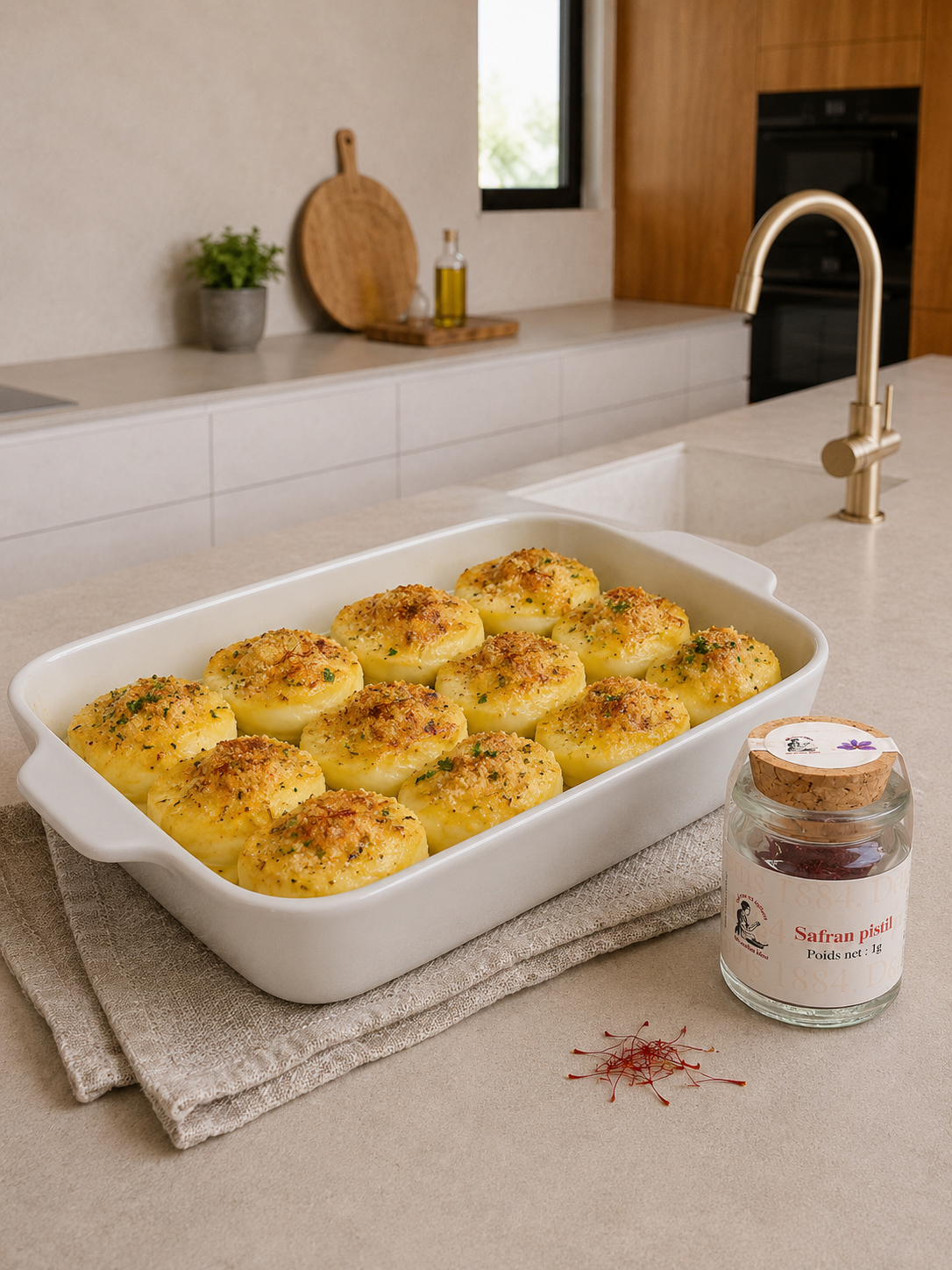 Les œufs farcis au Safran du cordon-bleu