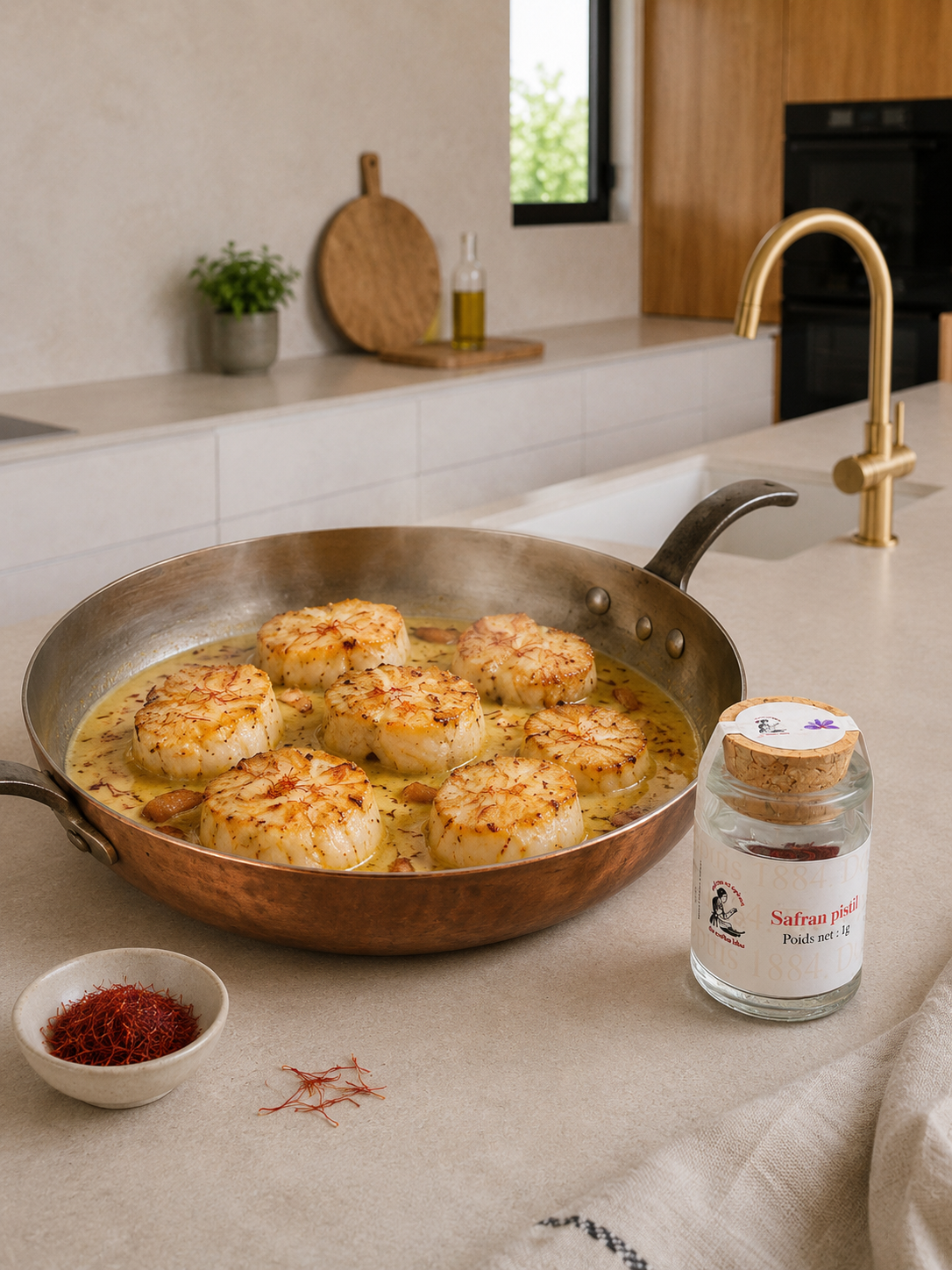 Lotte au Safran du cordon-bleu