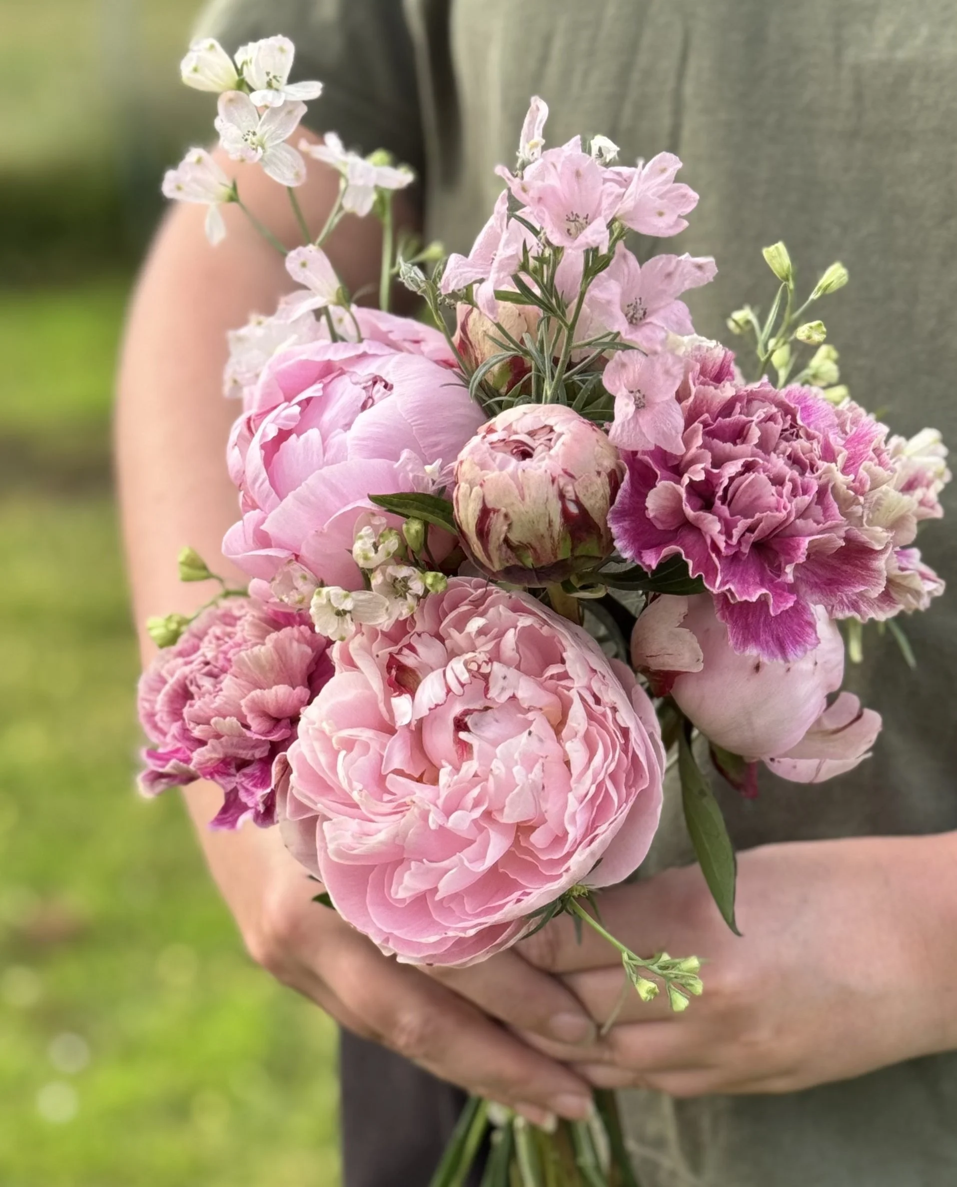 Dual Studio Bridal Bouquet Pink peony