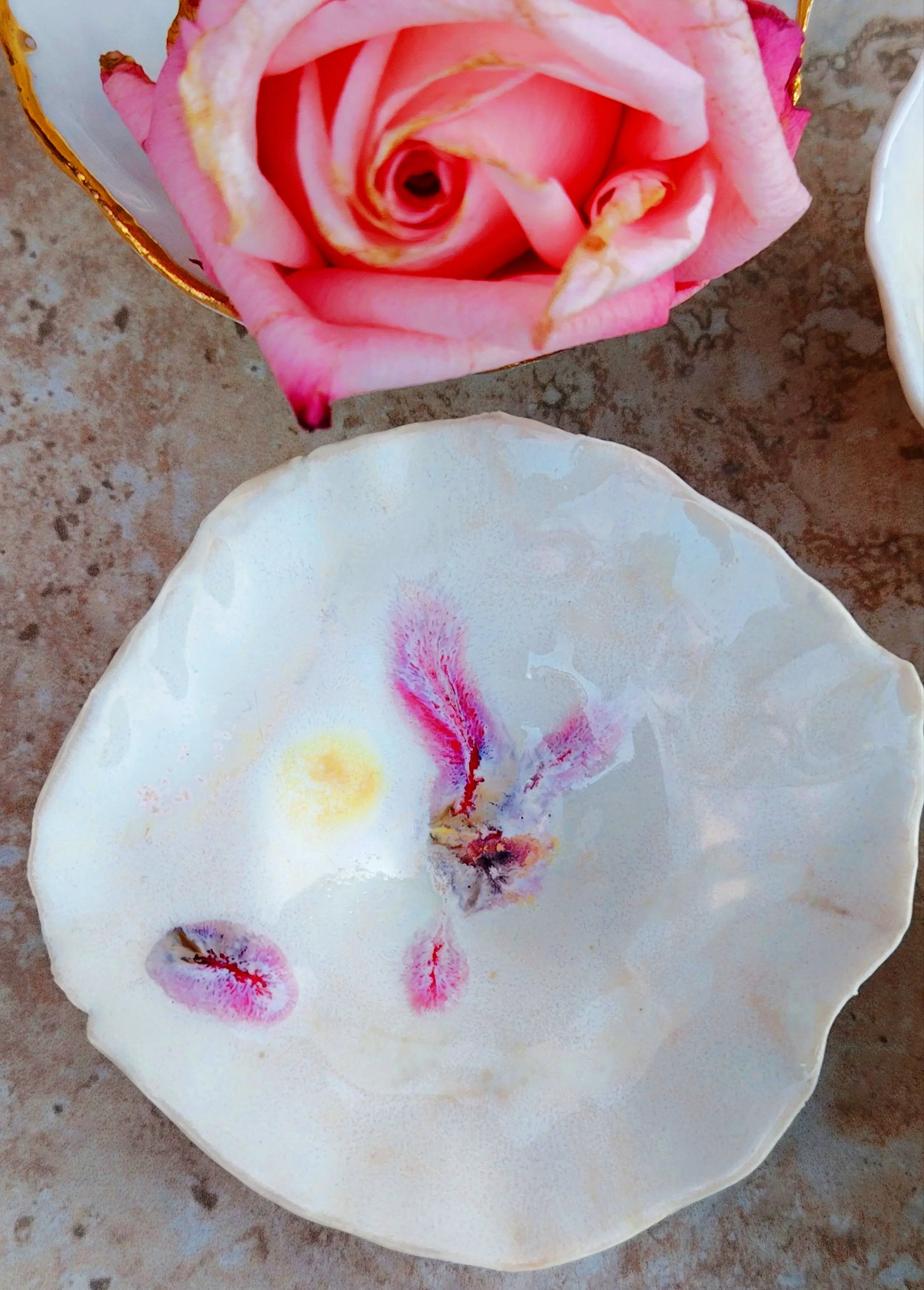 Colour Drops Porcelain Dish