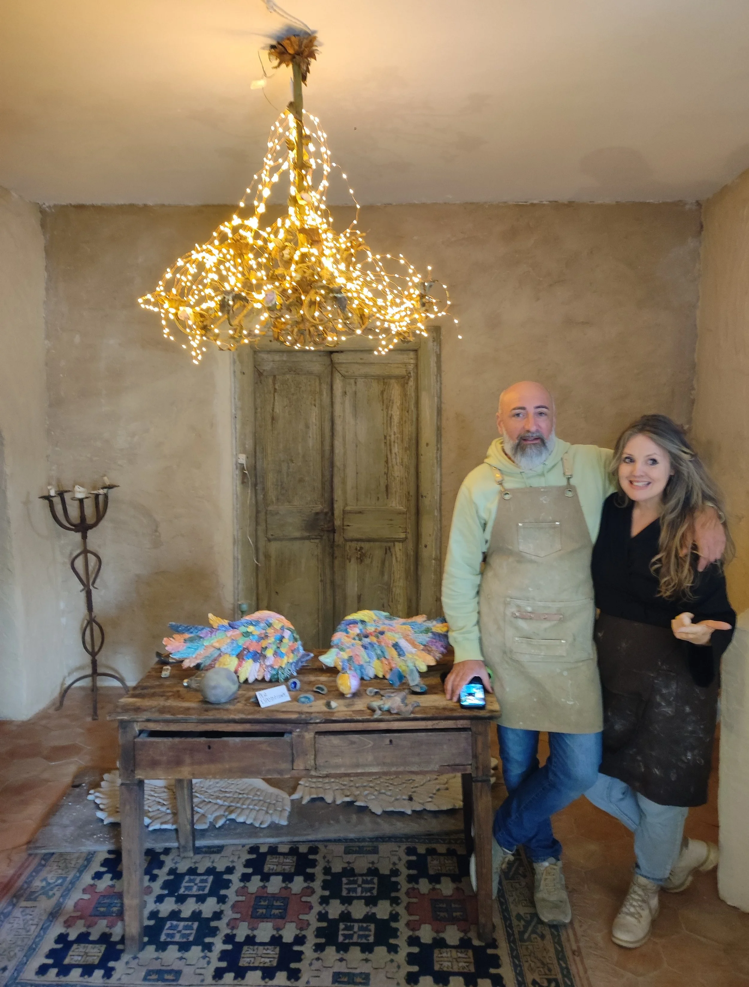 ceramic artists Elizabeth Evans and Salvo Moschella