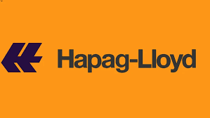 Hapag-Lloyd logo on an orange background