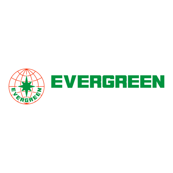 Evergreen logo with a globe and a star.