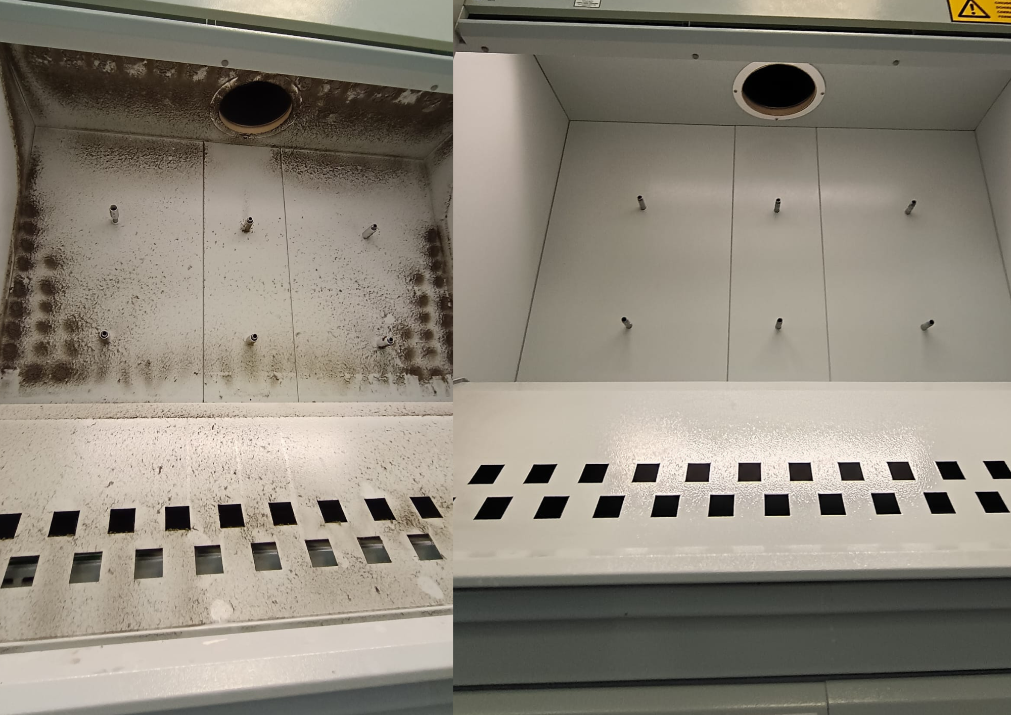 Sanificazione di cappe chimiche