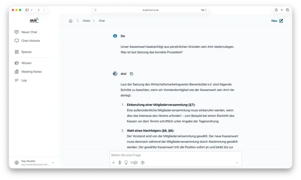 Gespeicherte Informationen abfragen