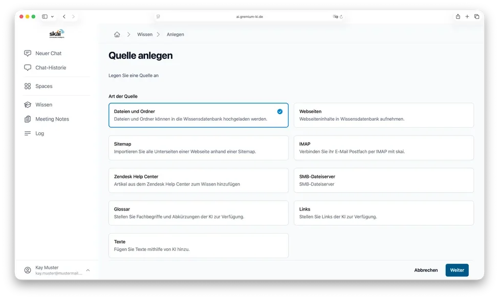 Wissen - auch aus externen Quellen - einfach verwalten