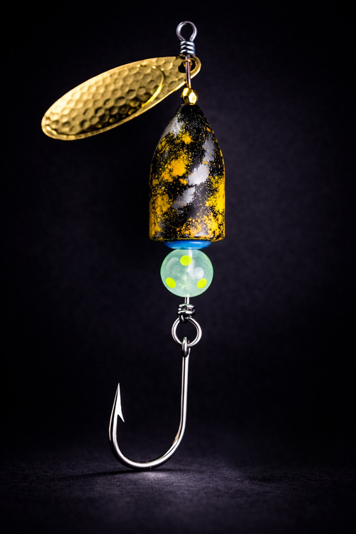 The Black-n-Blue fishing spinner