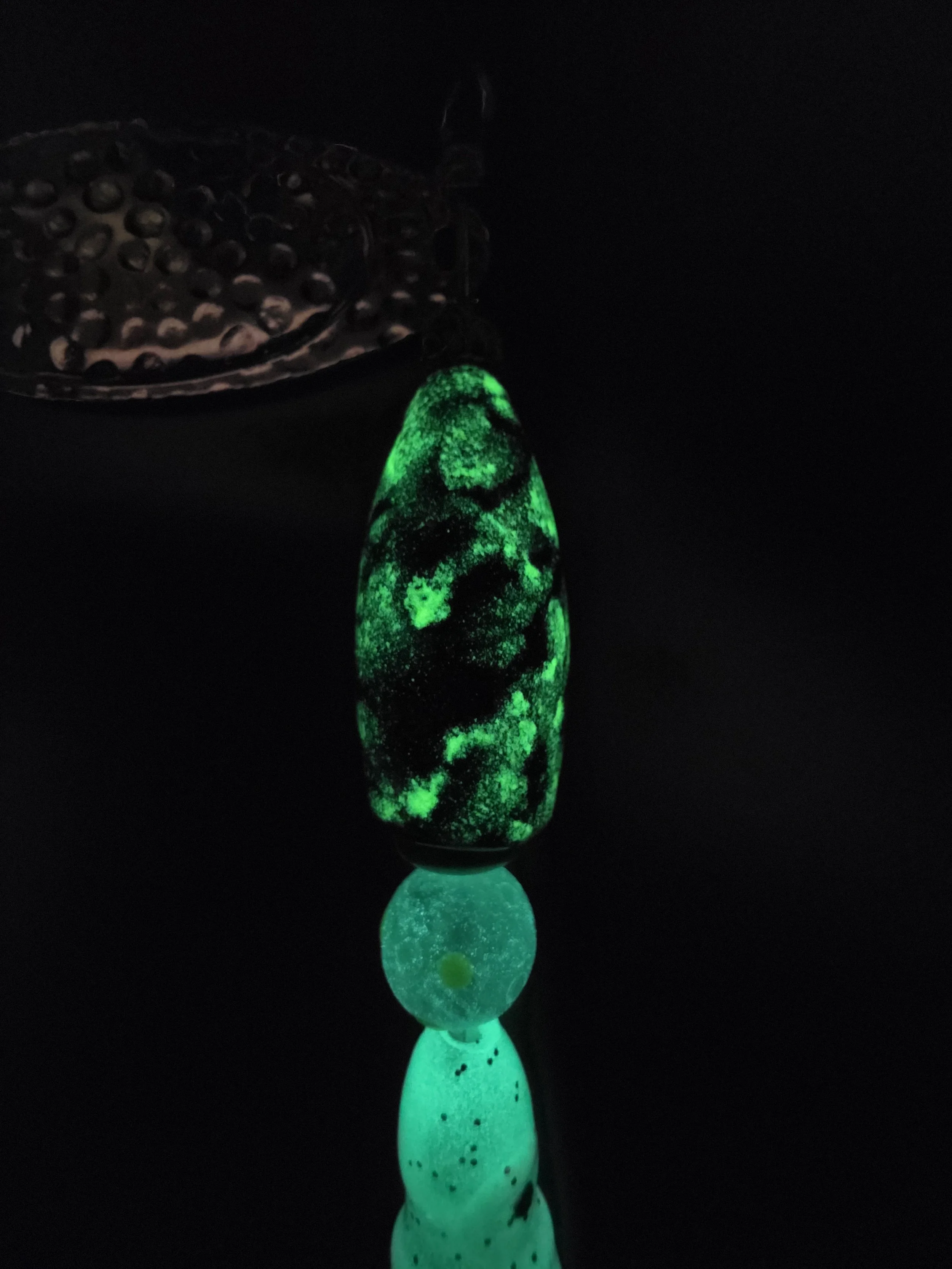 The Monster 3/4 oz fishing lure in Chartreuse Green and Black by NW CUSTOM LURES