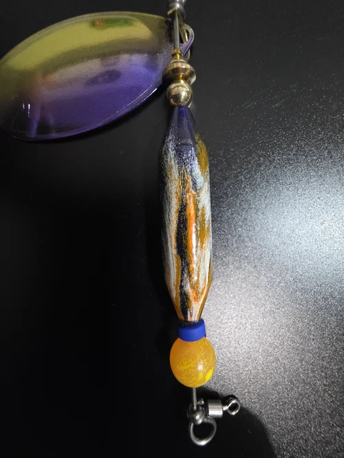 Grape Crush Glow fishing spinner