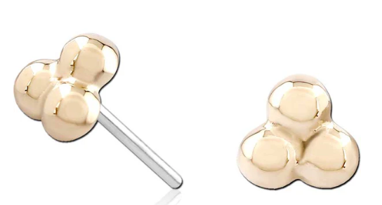 3 Bead - 14k Rose Gold