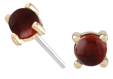 4 Prong Cabochon - Garnet