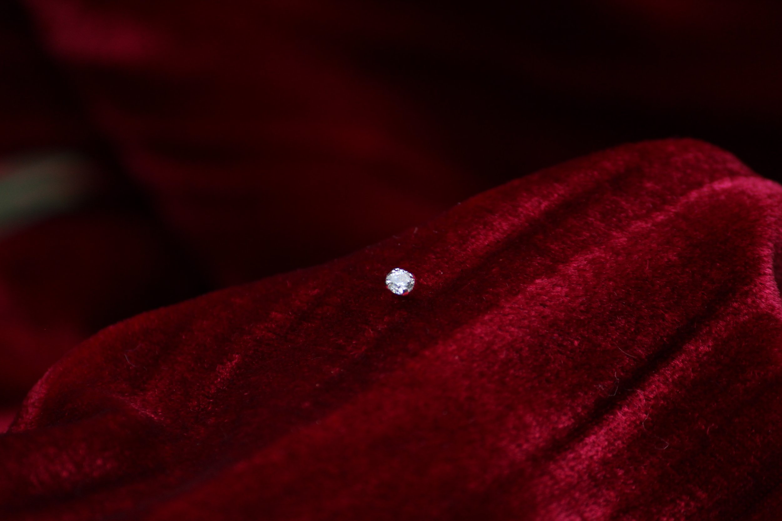 4 Prong Faceted - White CZ