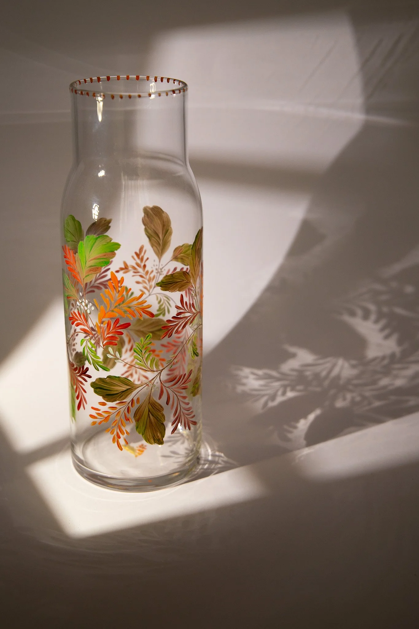 Carafe droite - Feuillage d'automne