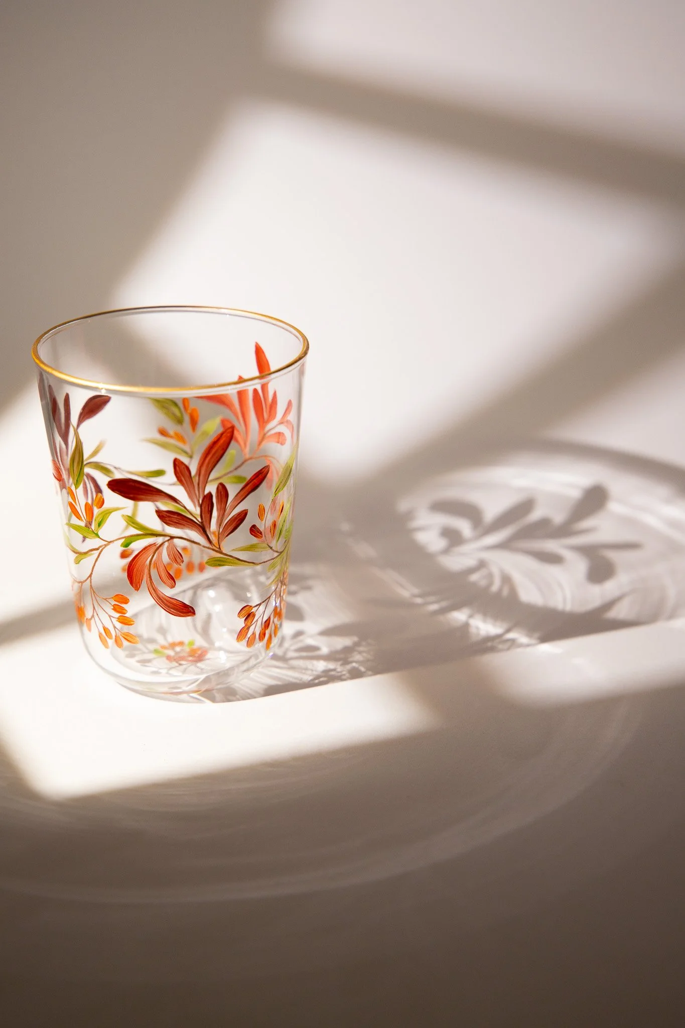 Service de 6 verres à eau - Feuillage d'automne